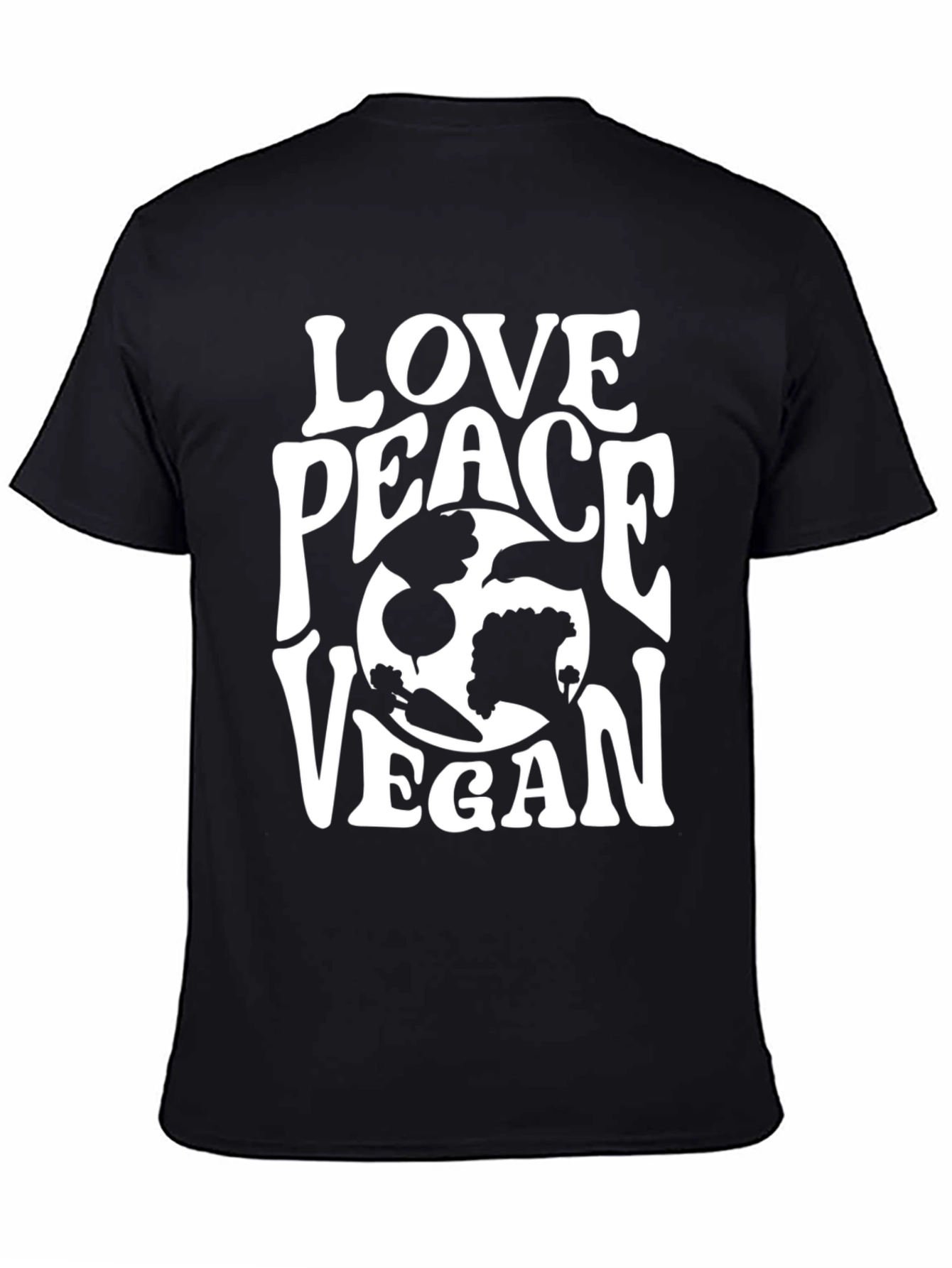 Love Peace Vegan T-Shirt - Unisex Graphic Tee