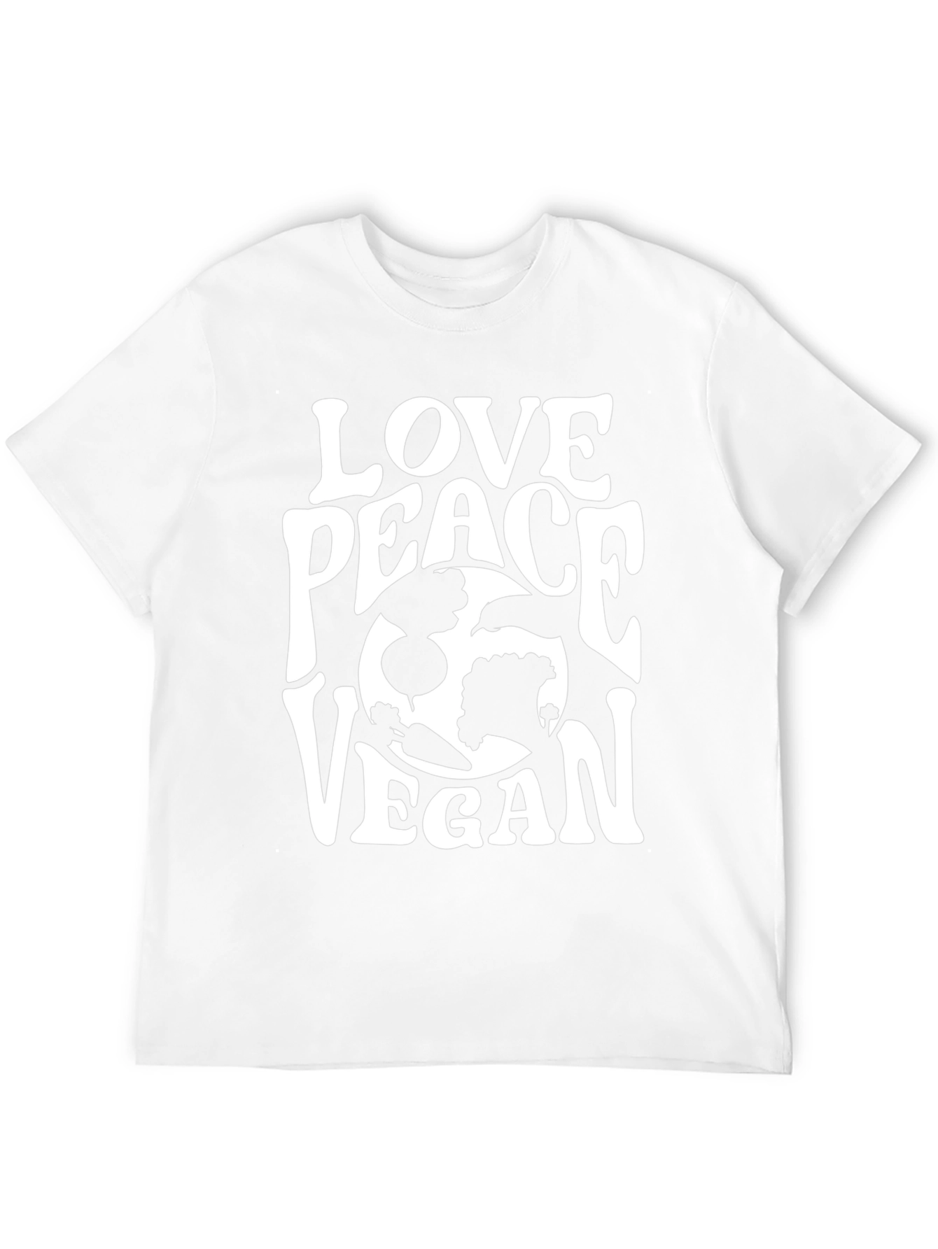 Love Peace Vegan T-Shirt - Unisex Graphic Tee