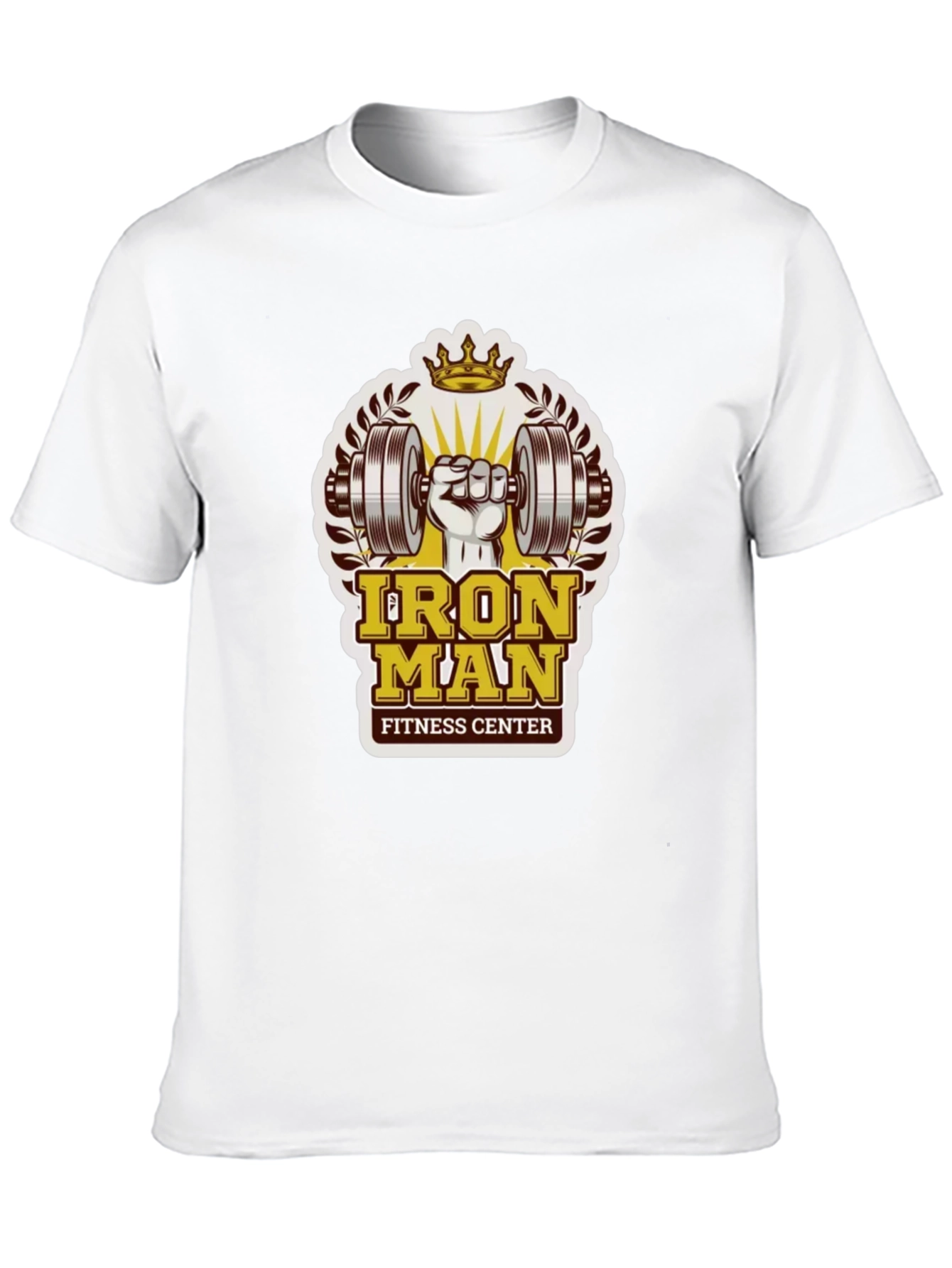 Iron Man Fitness Center Black T-Shirt