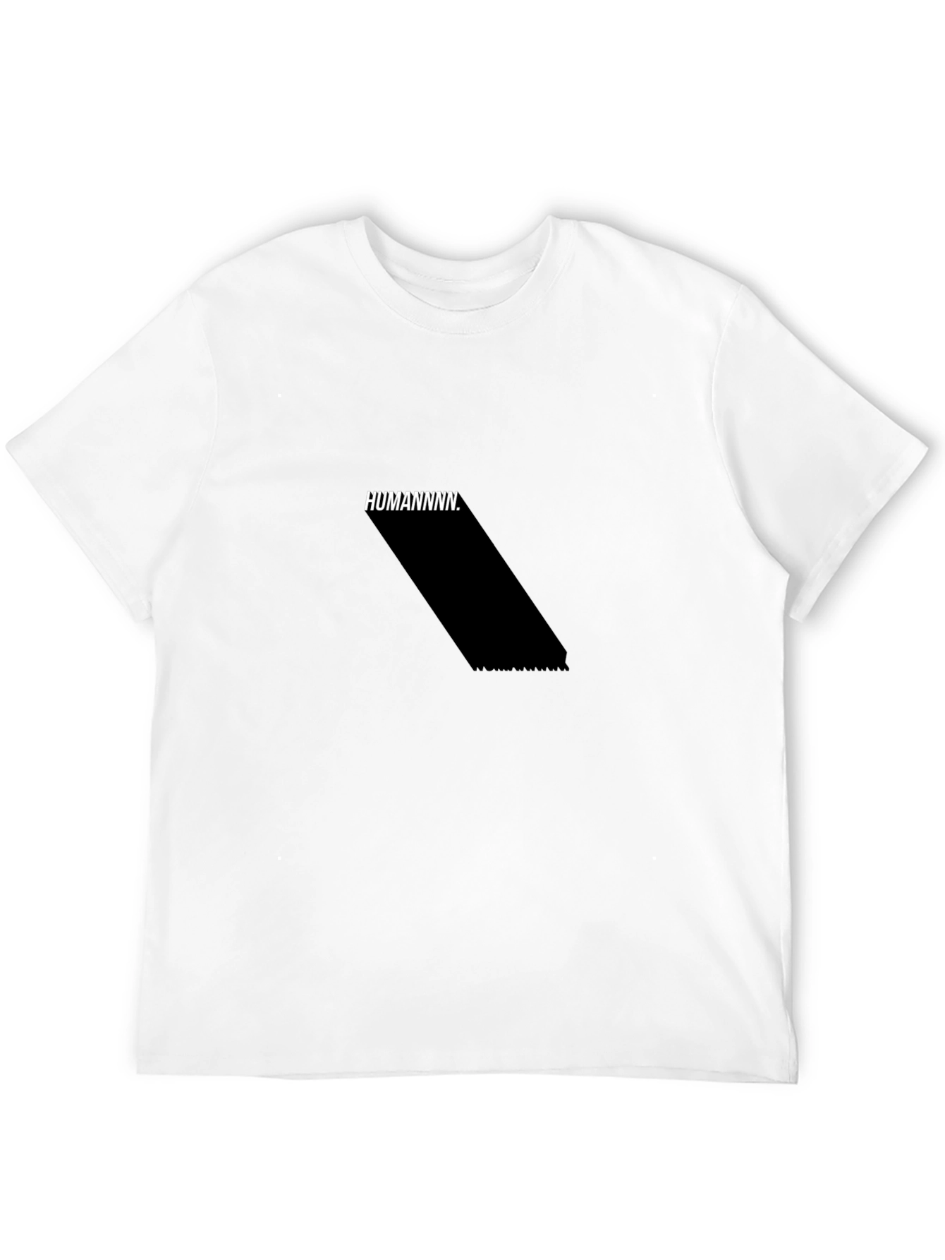 HUMANNNNN. Black Graphic Tee - Modern Fit