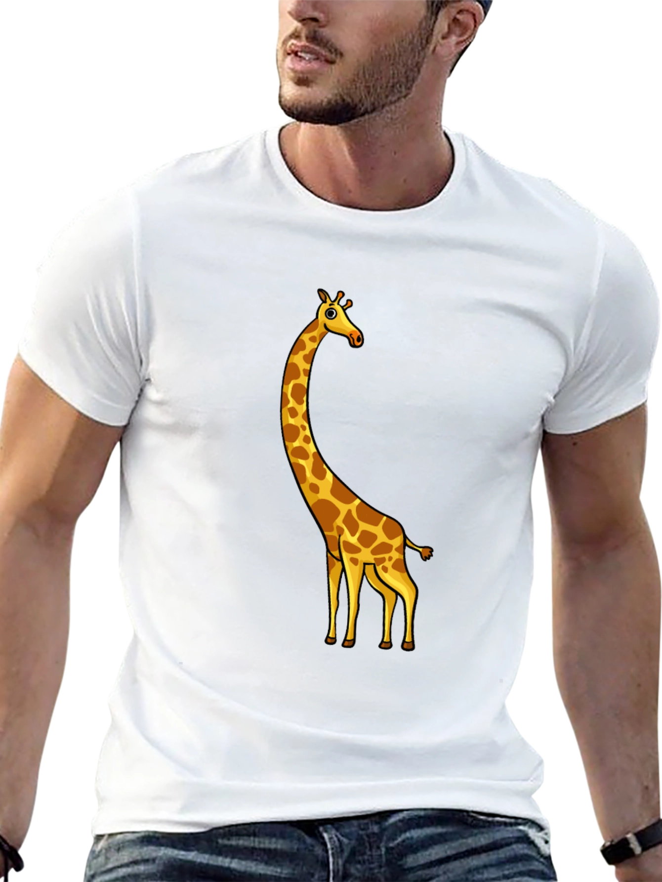 Giraffe Graphic Tee - Black