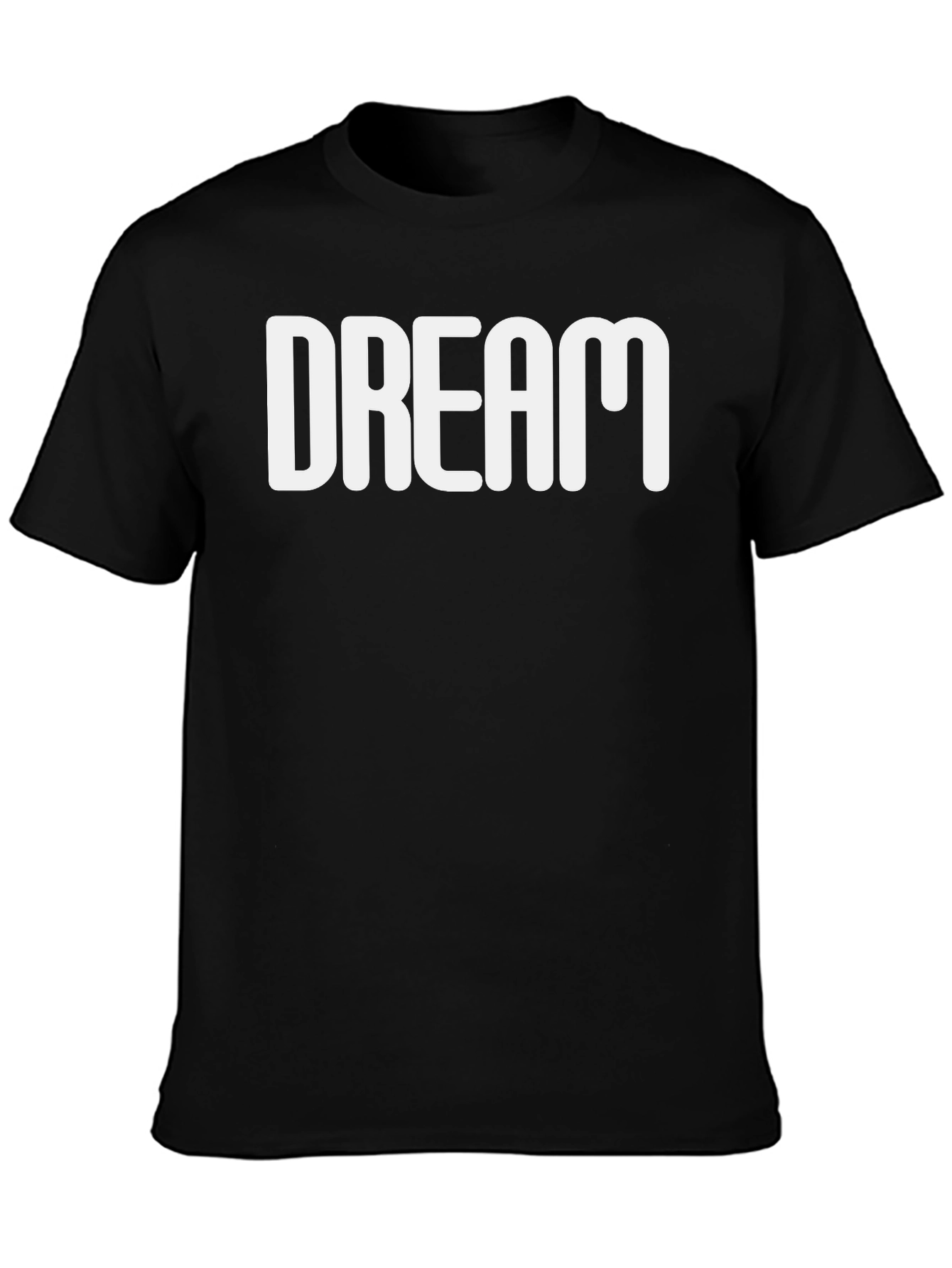 Dream Graphic Tee - Black Cotton T-Shirt