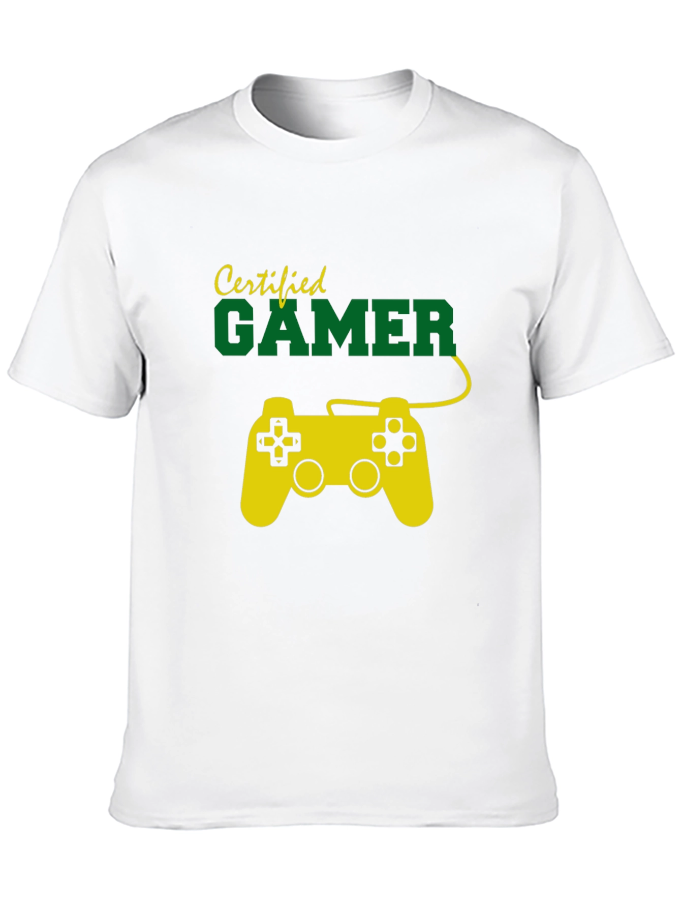 Certified Gamer T-Shirt - Black Crew Neck Tee
