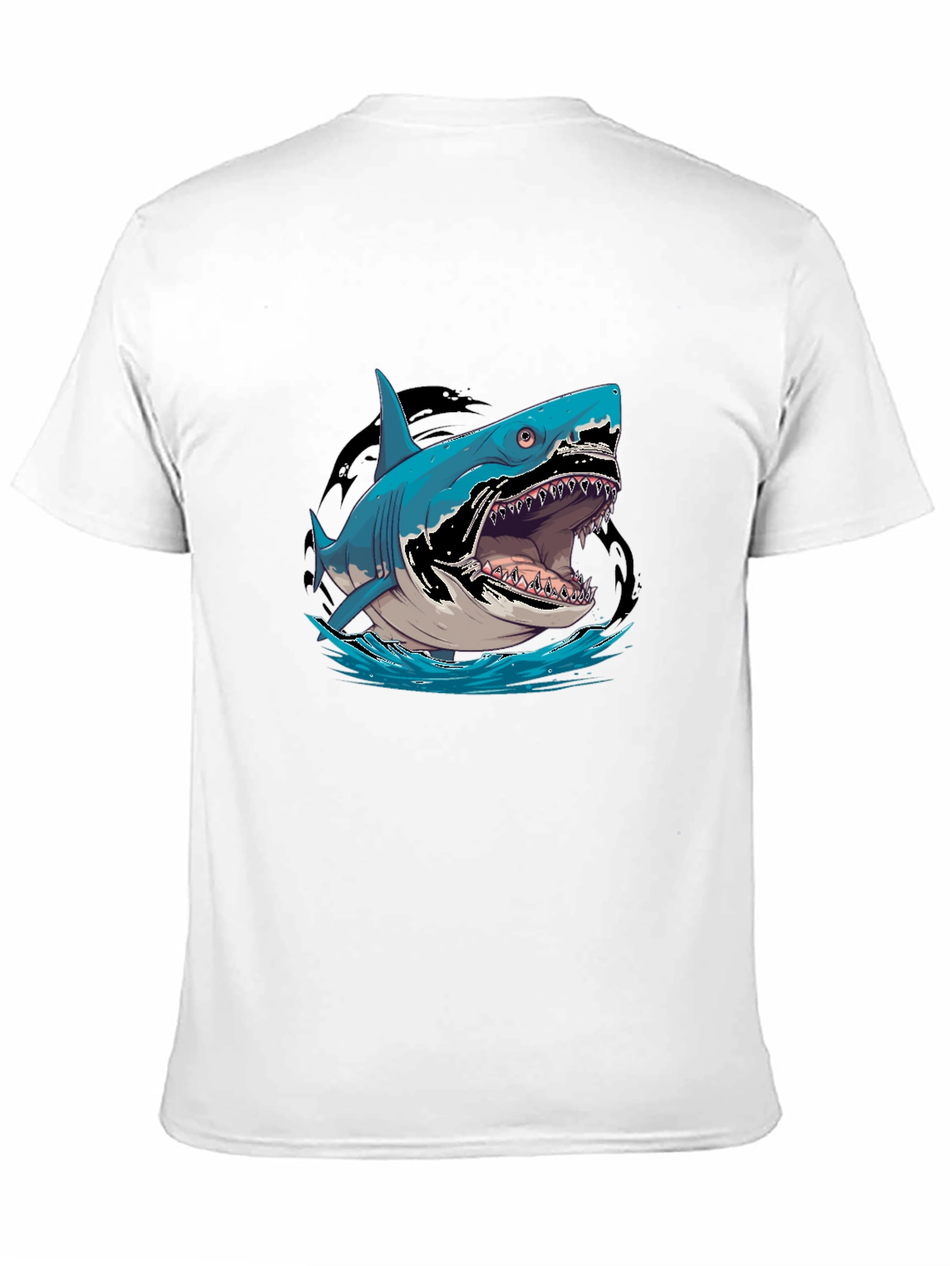Shark Graphic Tee - Mens Black T-Shirt
