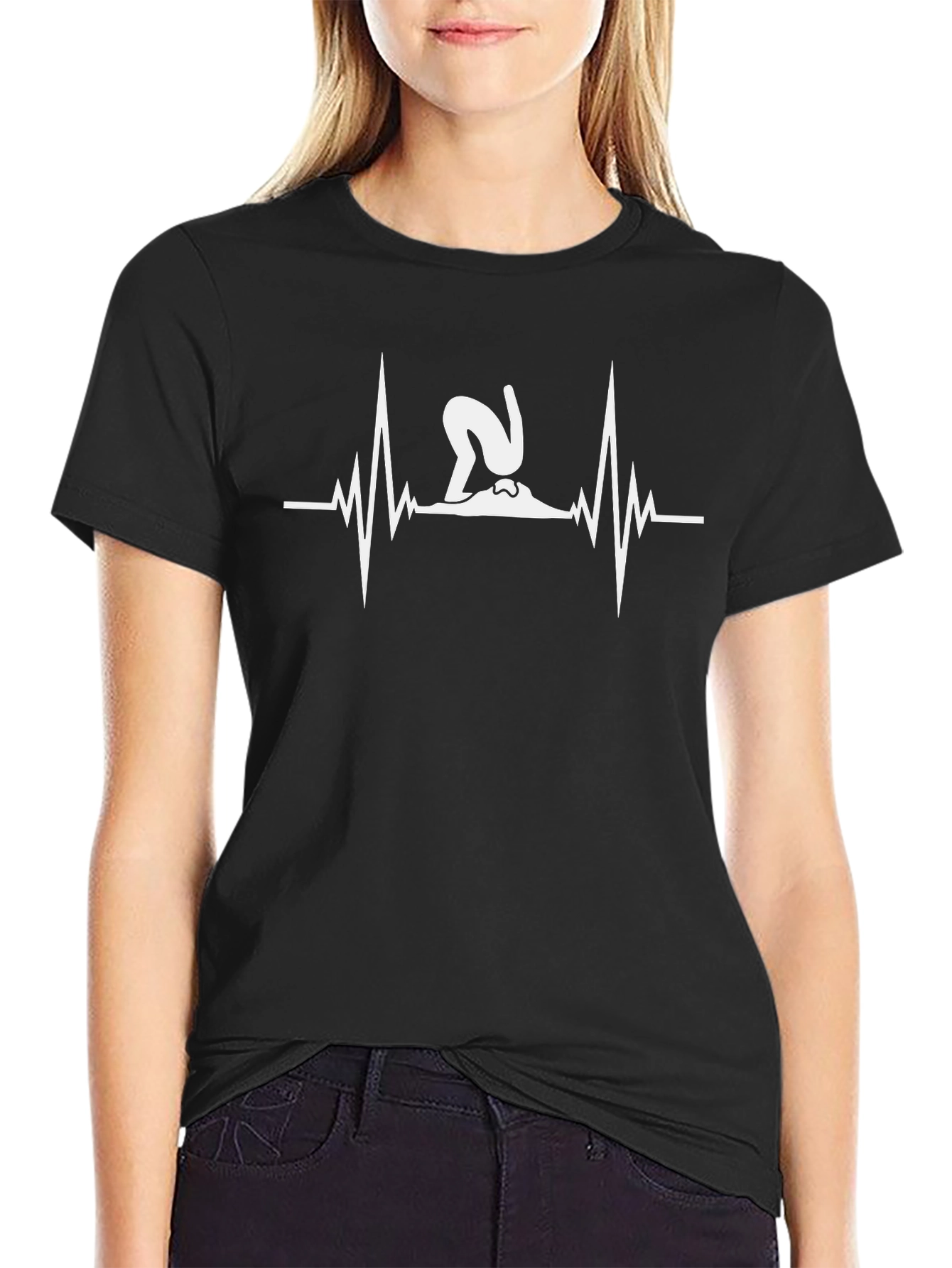 Yoga Pose Heartbeat T-Shirt