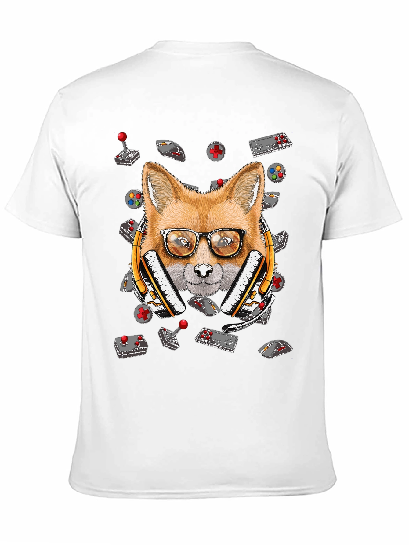 Gamer Fox T-Shirt - Retro Gaming Style