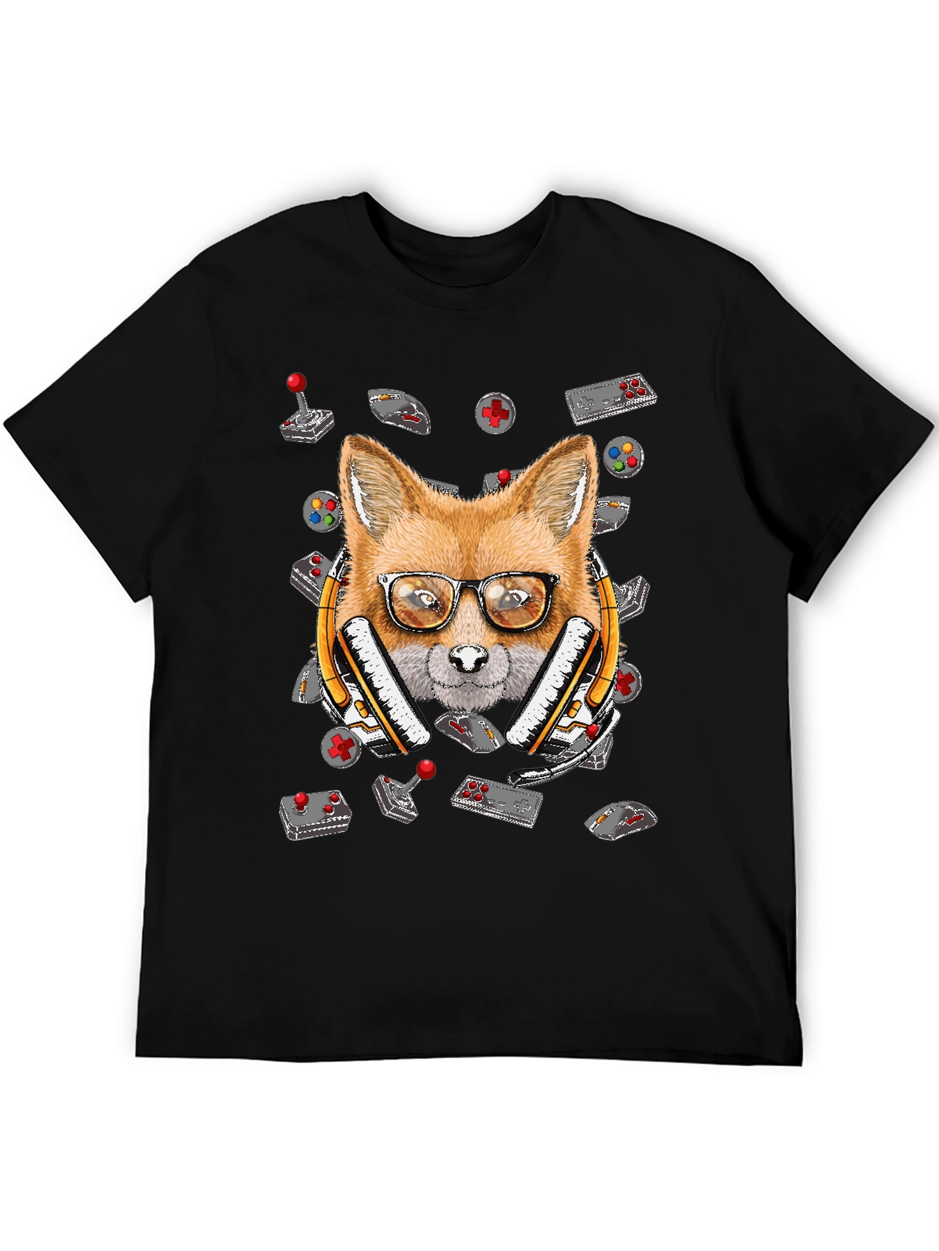 Gamer Fox T-Shirt - Retro Gaming Style