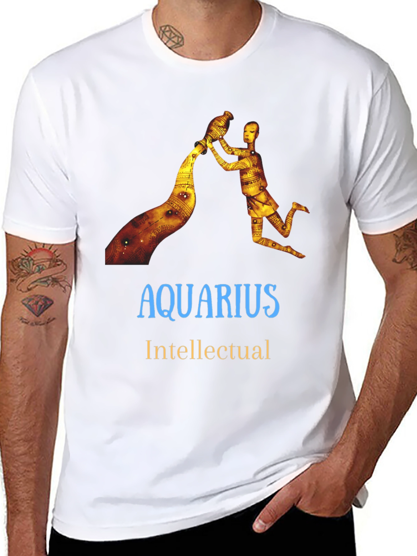 Aquarius Intellectual T-Shirt - Zodiac Sign Tee