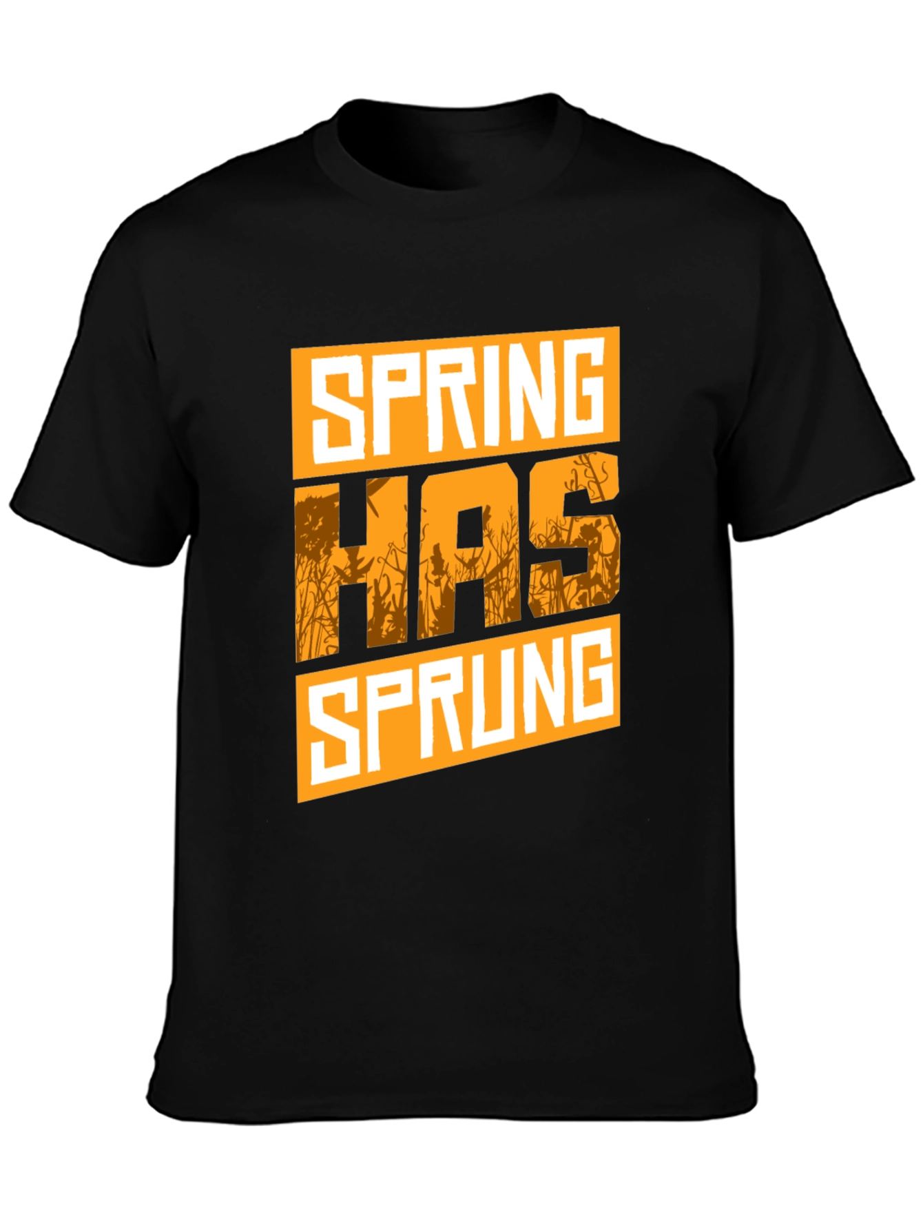 Spring Has Sprung Graphic Tee - Black Cotton