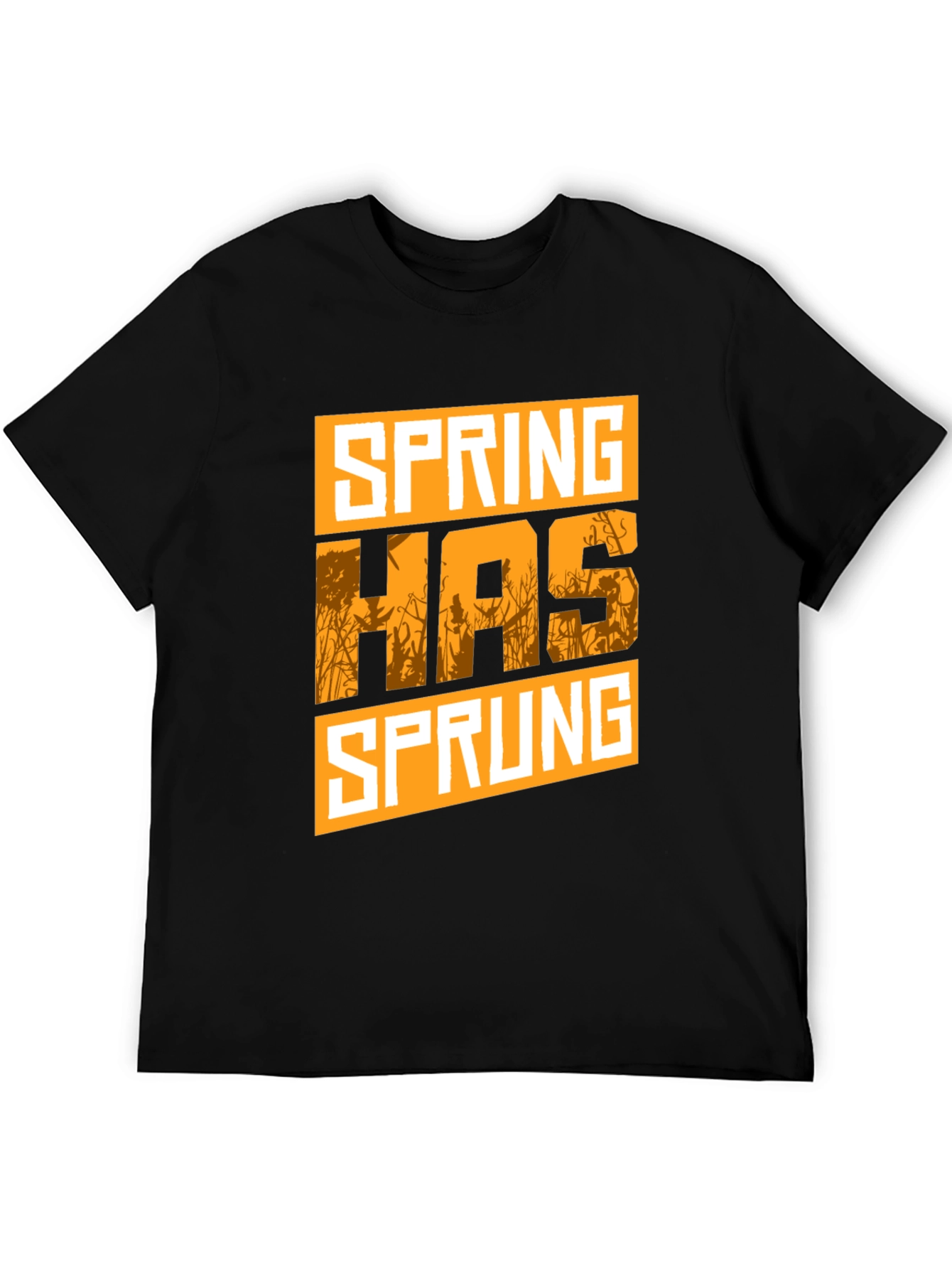 Spring Has Sprung Graphic Tee - Black Cotton