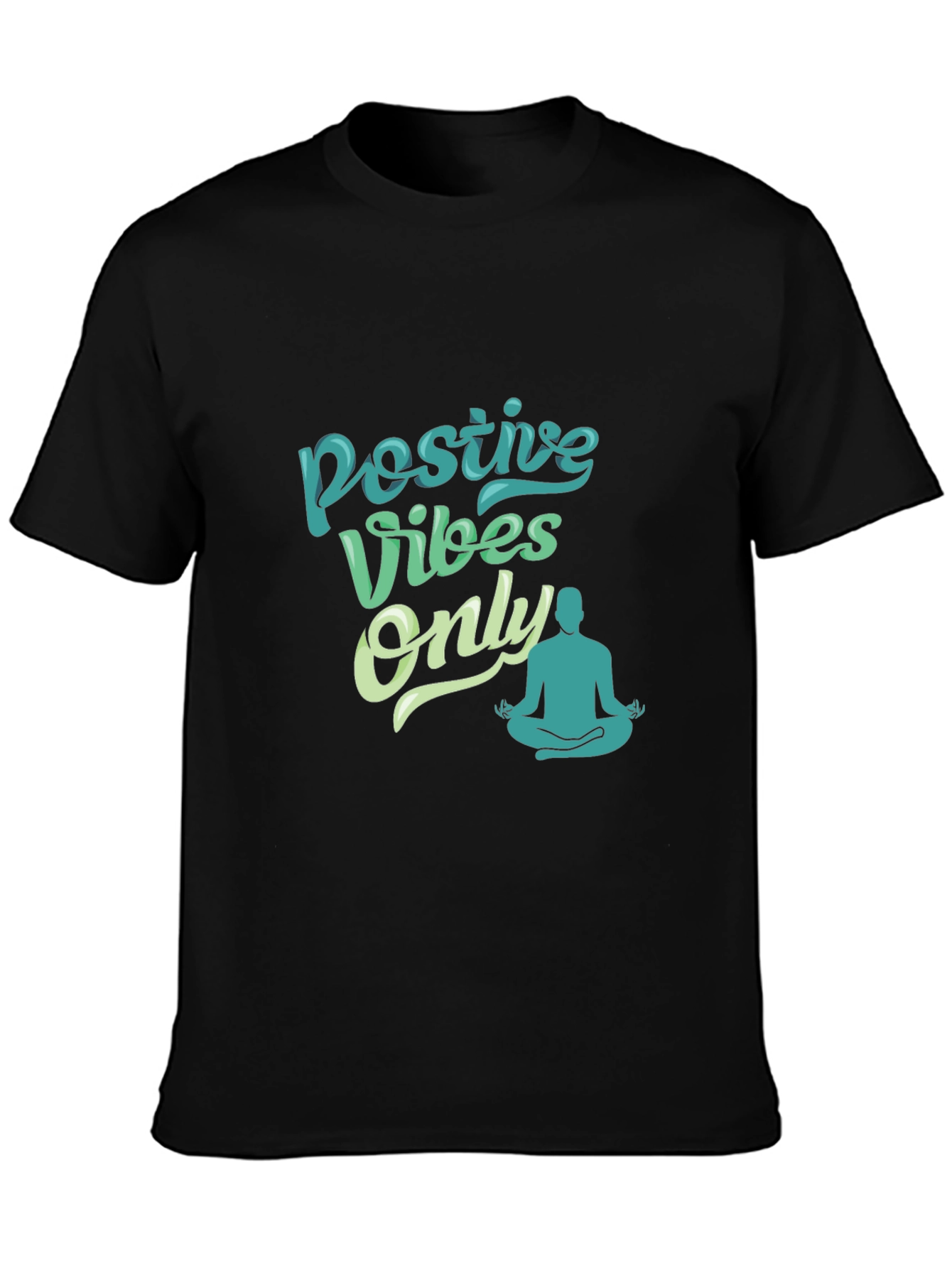 Positive Vibes Only Tee - Yoga Meditation Shirt