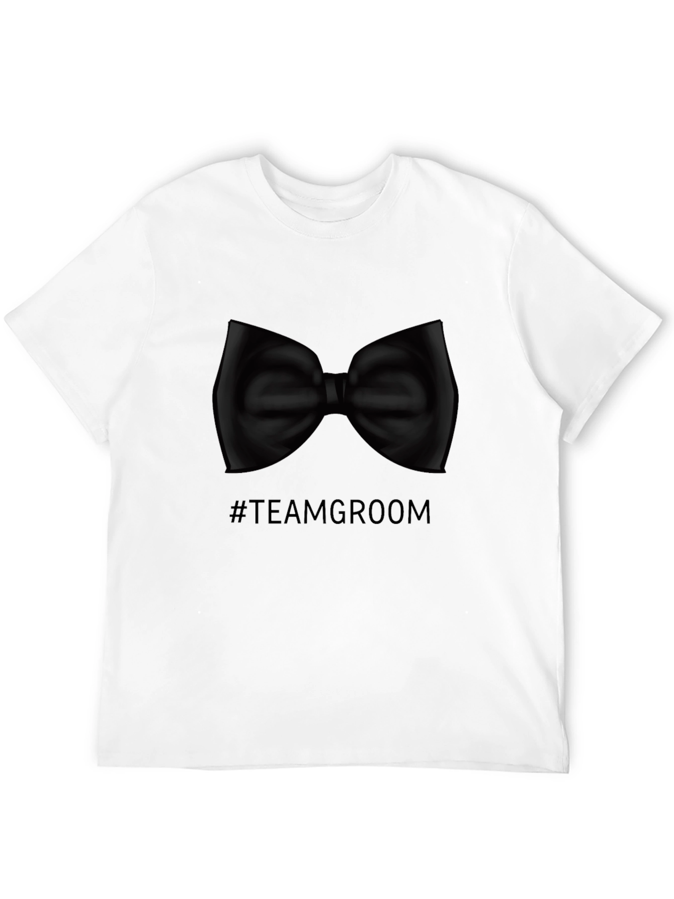 Team Groom Bow Tie Graphic T-Shirt