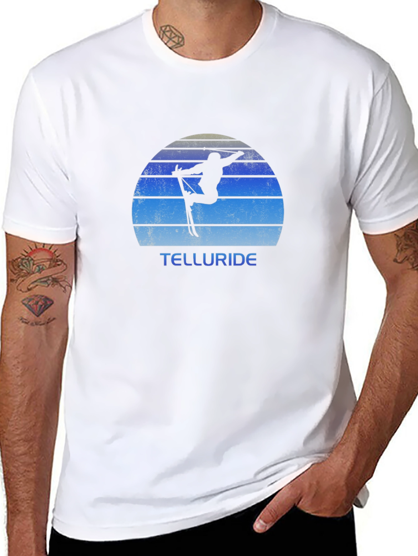 Telluride Ski T-Shirt Retro Style