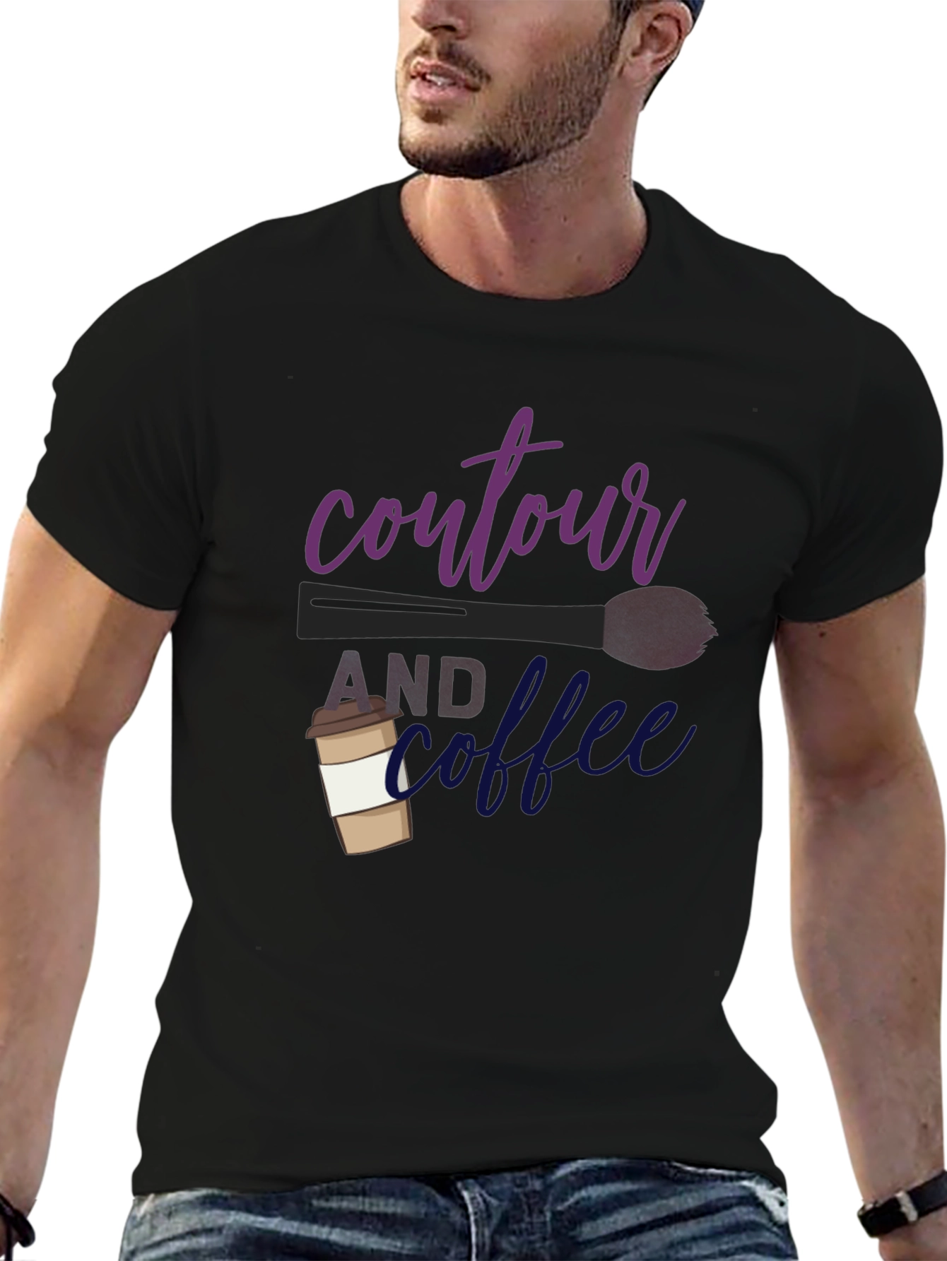 Contour & Coffee Graphic Tee - Stylish Comfort