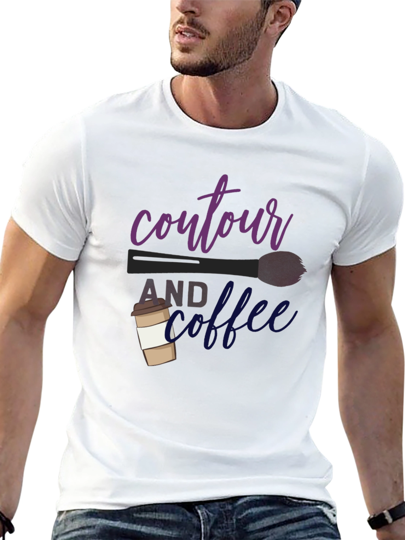 Contour & Coffee Graphic Tee - Stylish Comfort