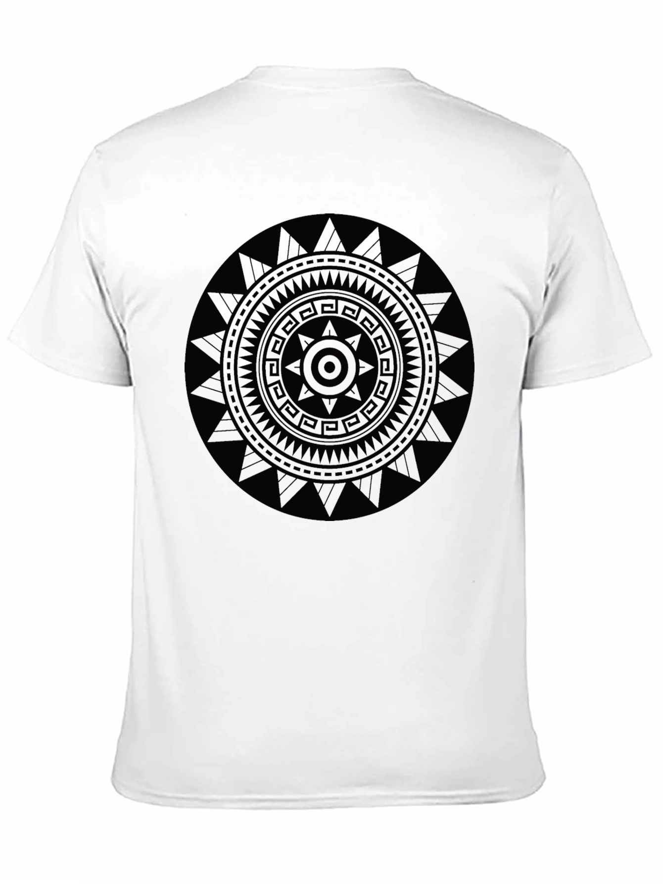 Tribal Mandala Graphic Black T-Shirt