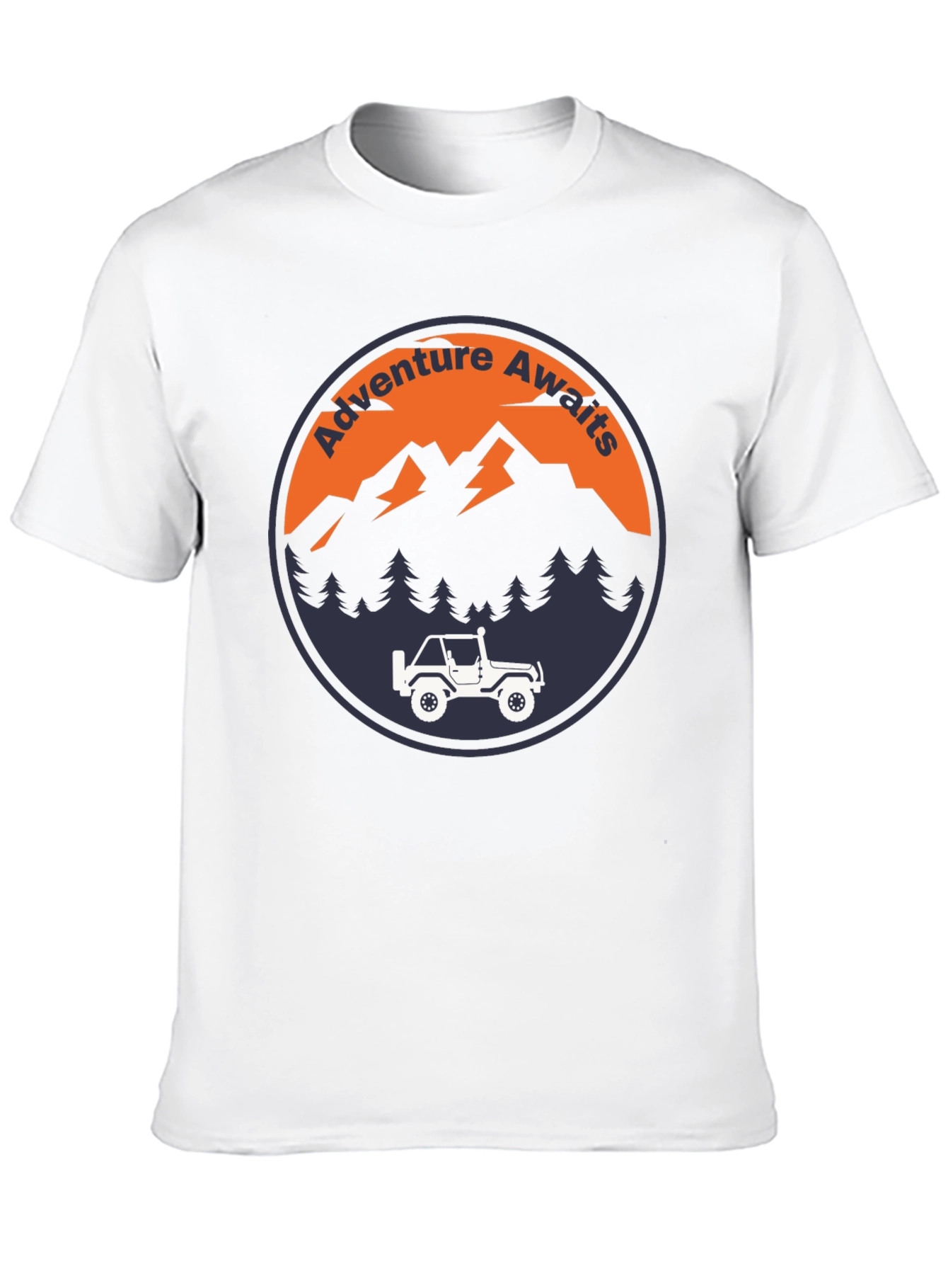 Adventure Awaits Graphic Tee - Mens Black T-Shirt