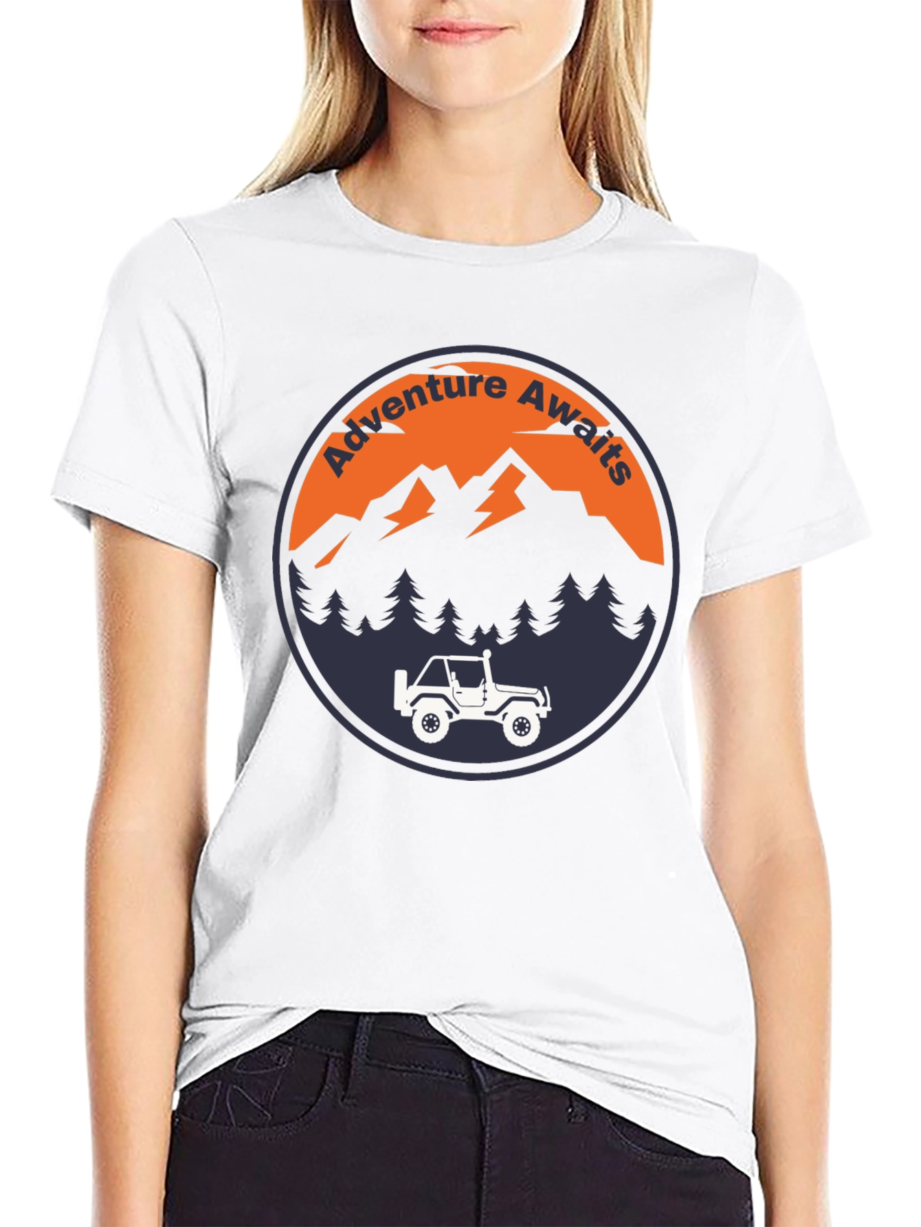 Adventure Awaits Graphic Tee - Mens Black T-Shirt