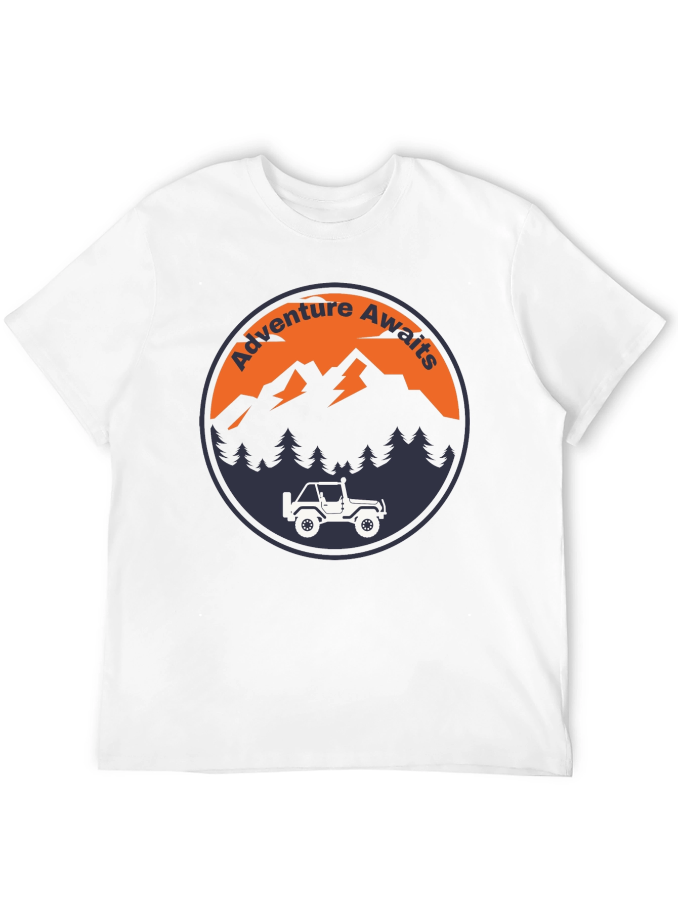 Adventure Awaits Graphic Tee - Mens Black T-Shirt