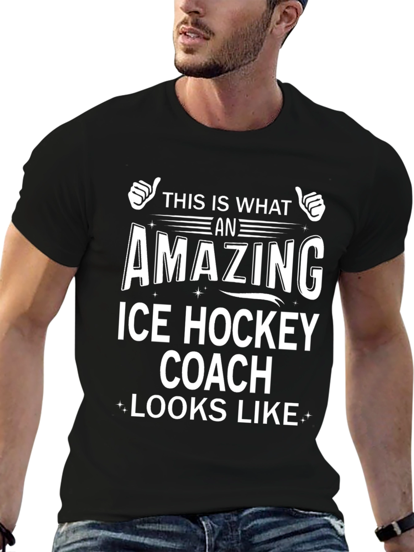 Amazing Ice Hockey Coach T-Shirt - Unique Design