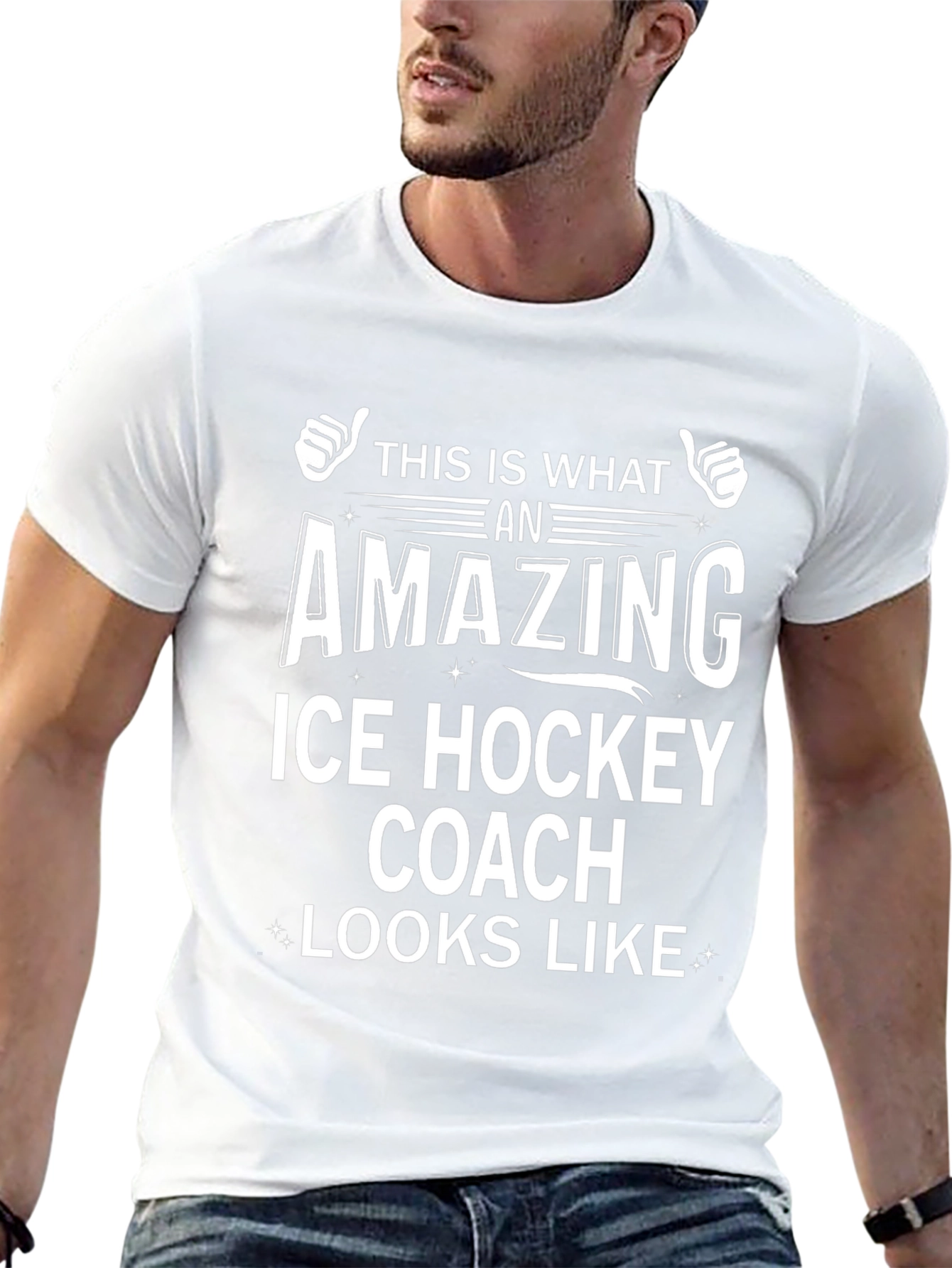 Amazing Ice Hockey Coach T-Shirt - Unique Design