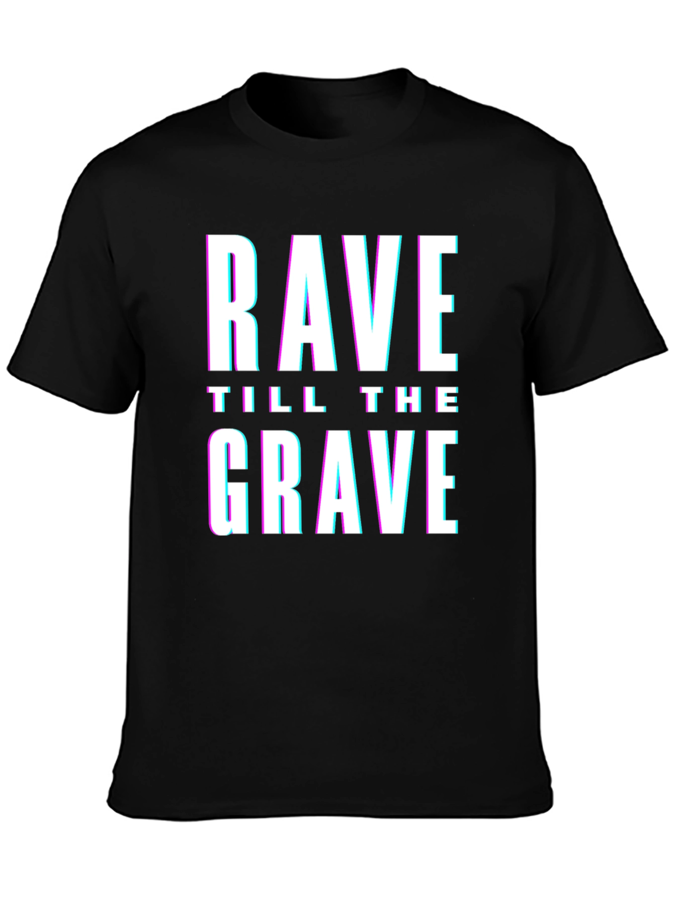 Rave Till The Grave Graphic T-Shirt