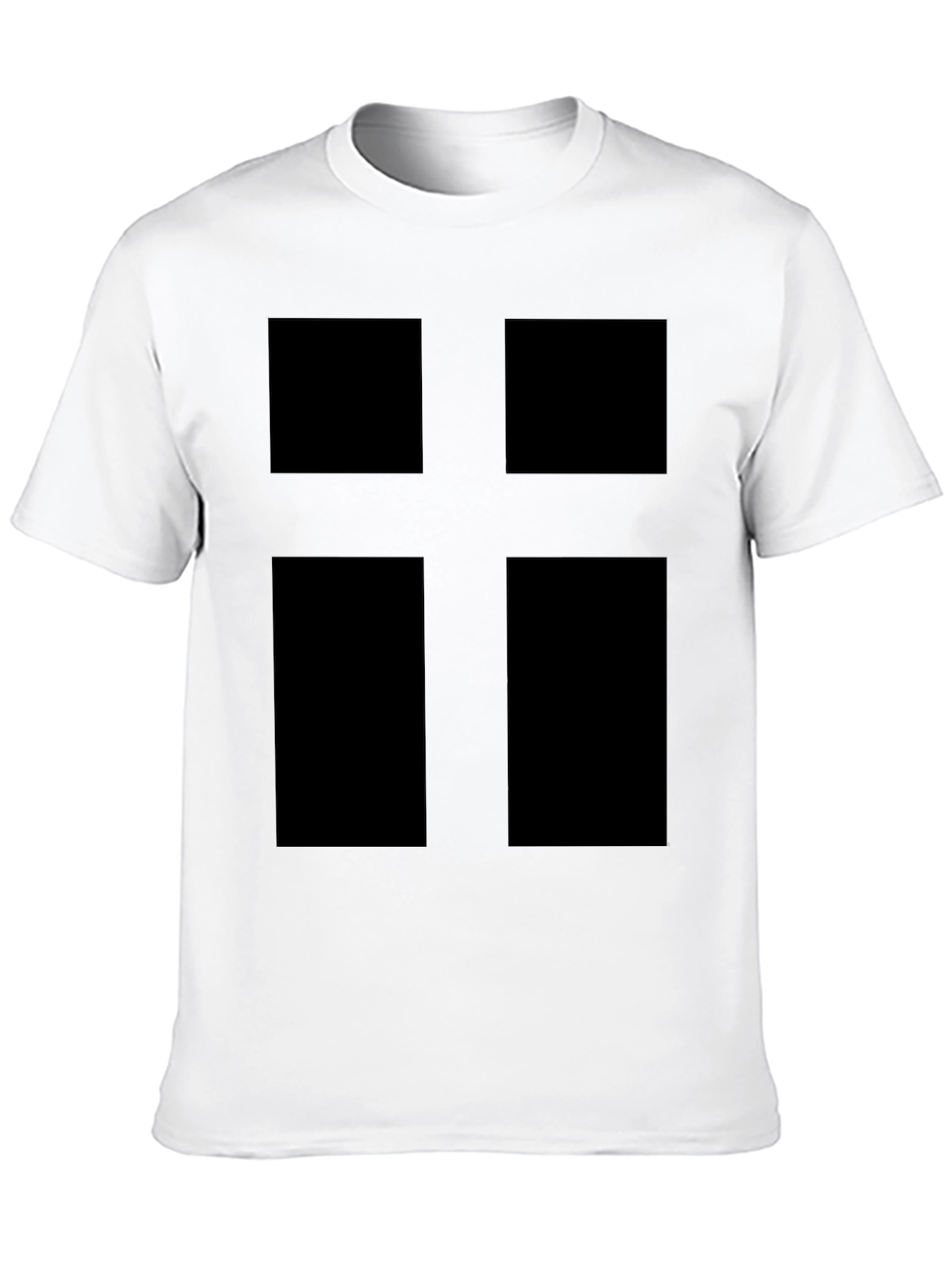 Modern Cross Graphic Tee - Black
