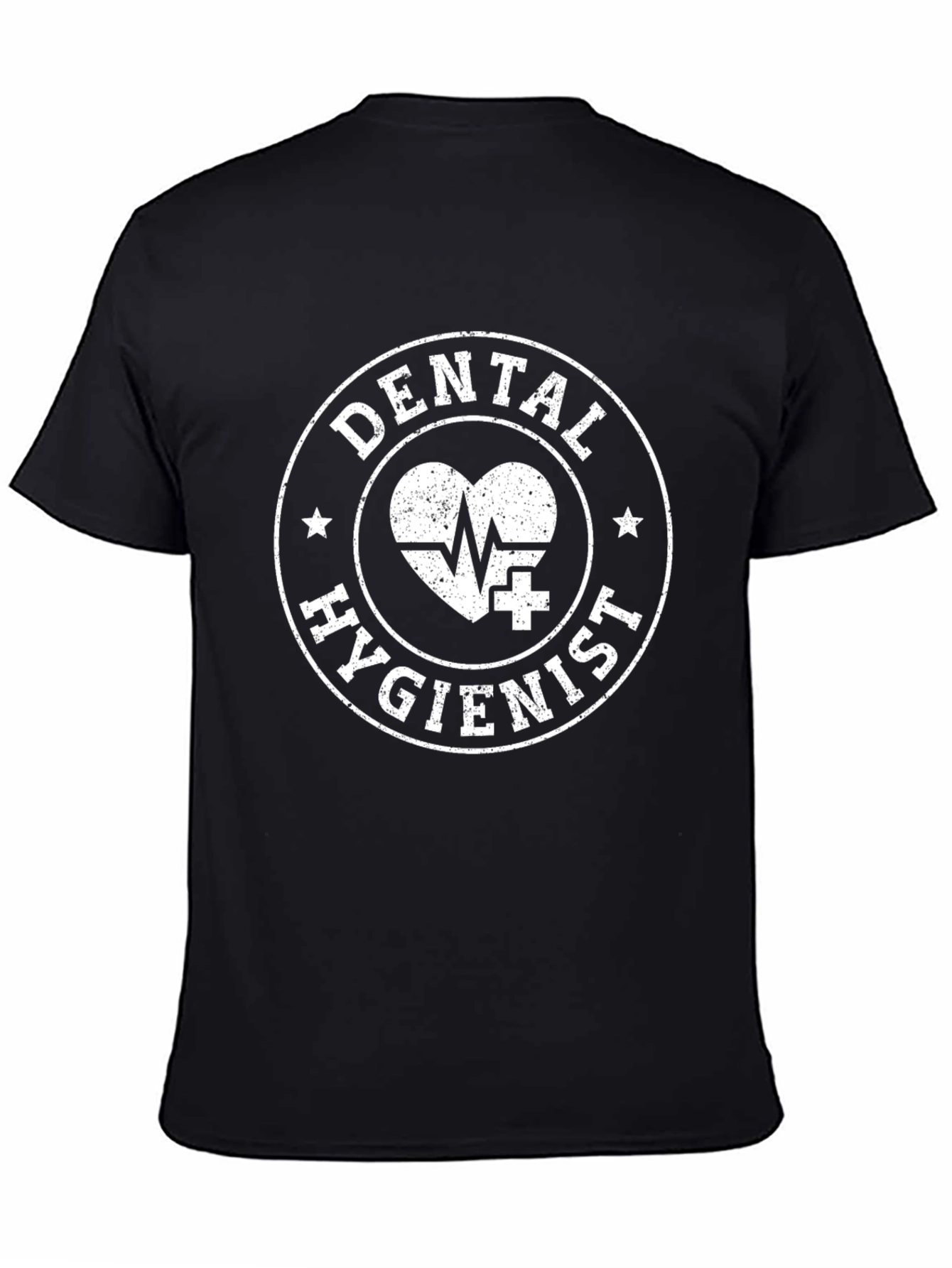 Dental Hygienist T-Shirt - Black Cotton Tee