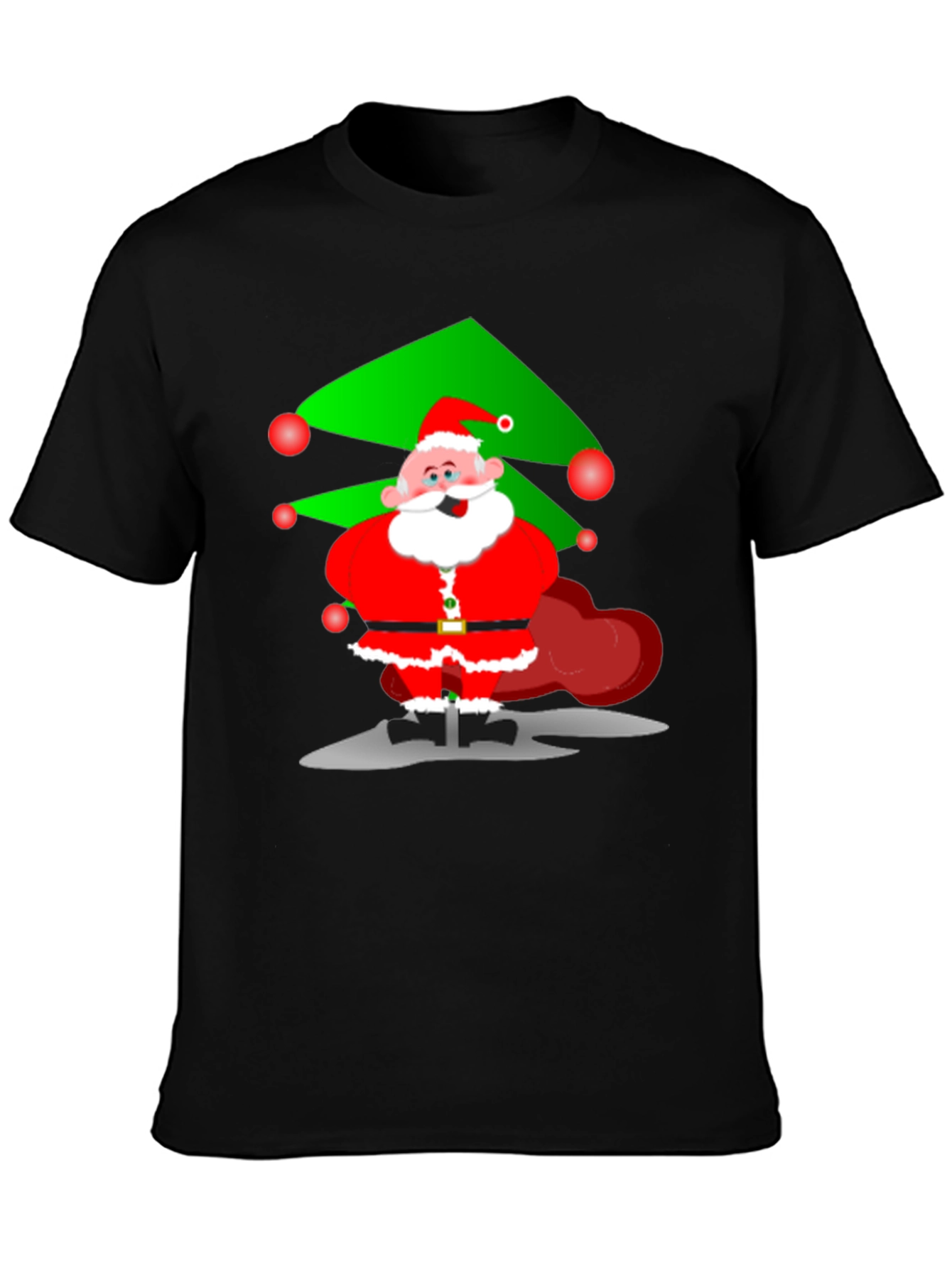 Festive Santa Graphic Tee