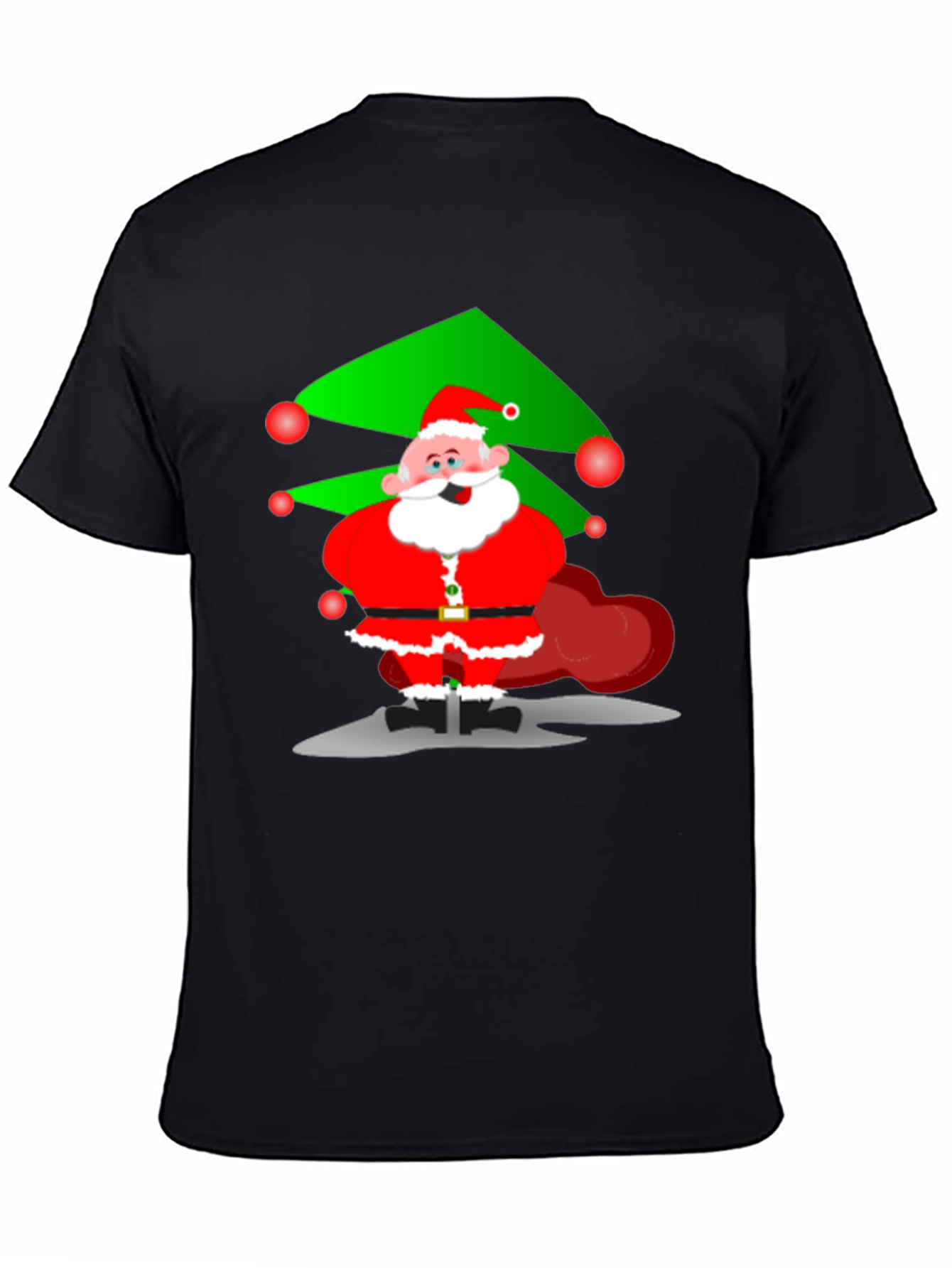 Festive Santa Graphic Tee