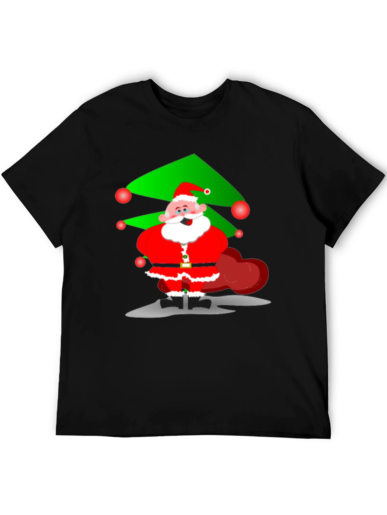 Festive Santa Graphic Tee