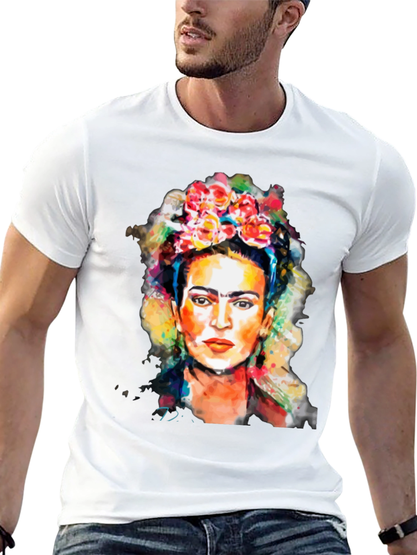Frida Kahlo Graphic Tee - Artistic Black T-Shirt