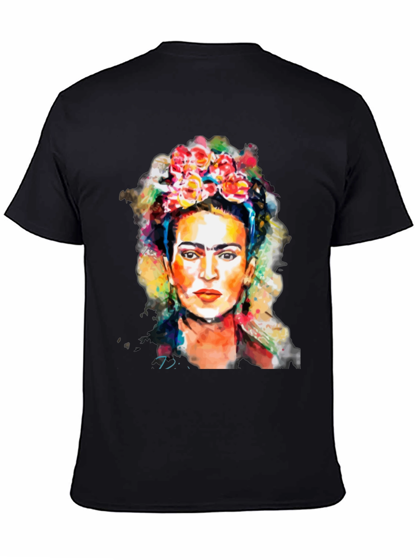 Frida Kahlo Graphic Tee - Artistic Black T-Shirt