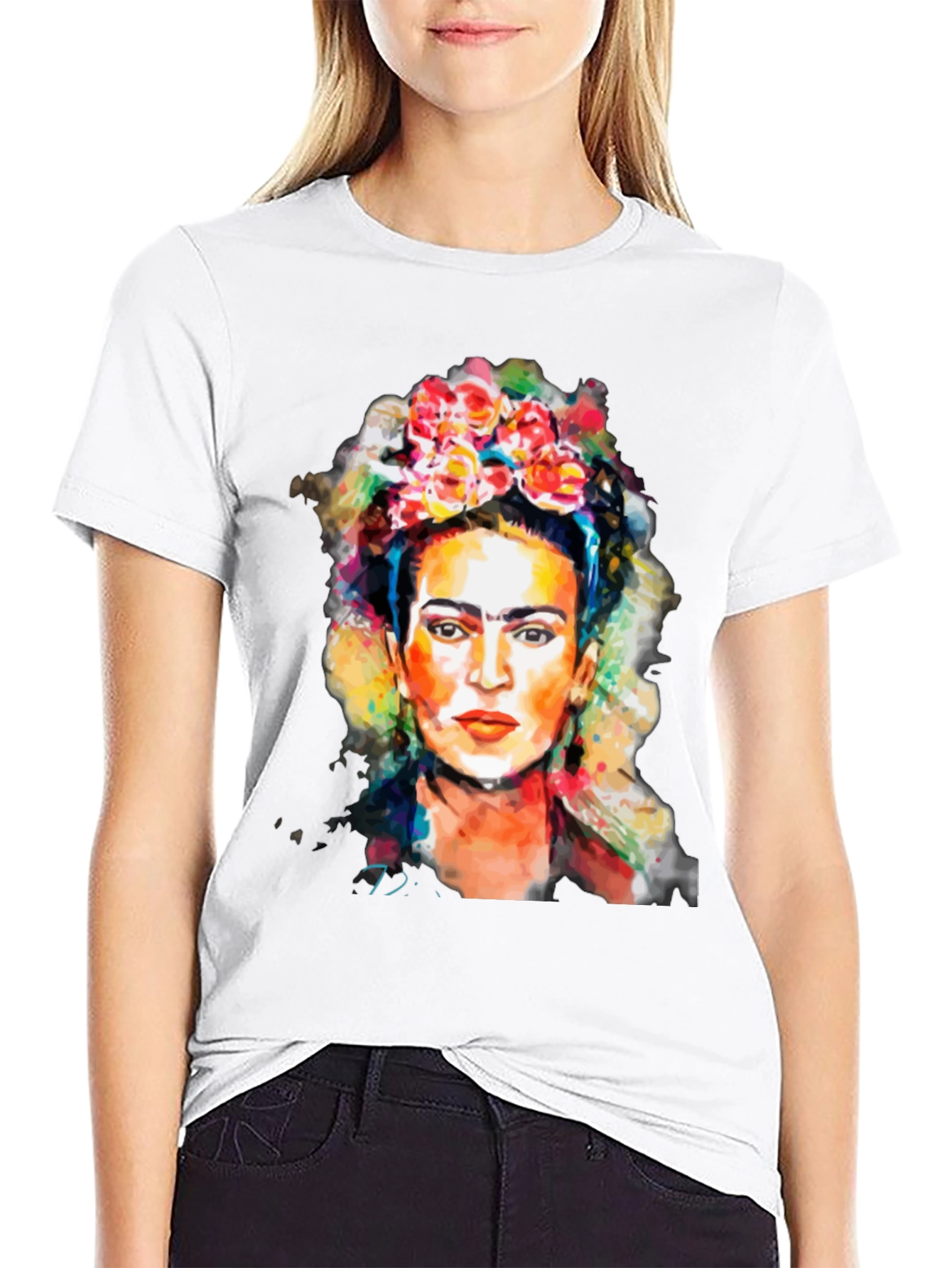 Frida Kahlo Graphic Tee - Artistic Black T-Shirt