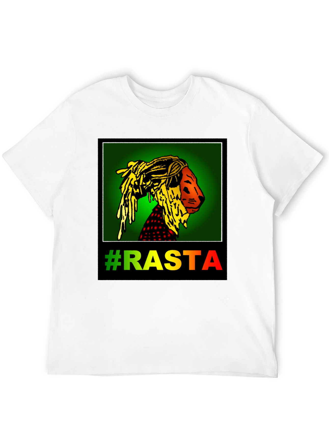 Rasta Lion Black Graphic Tee