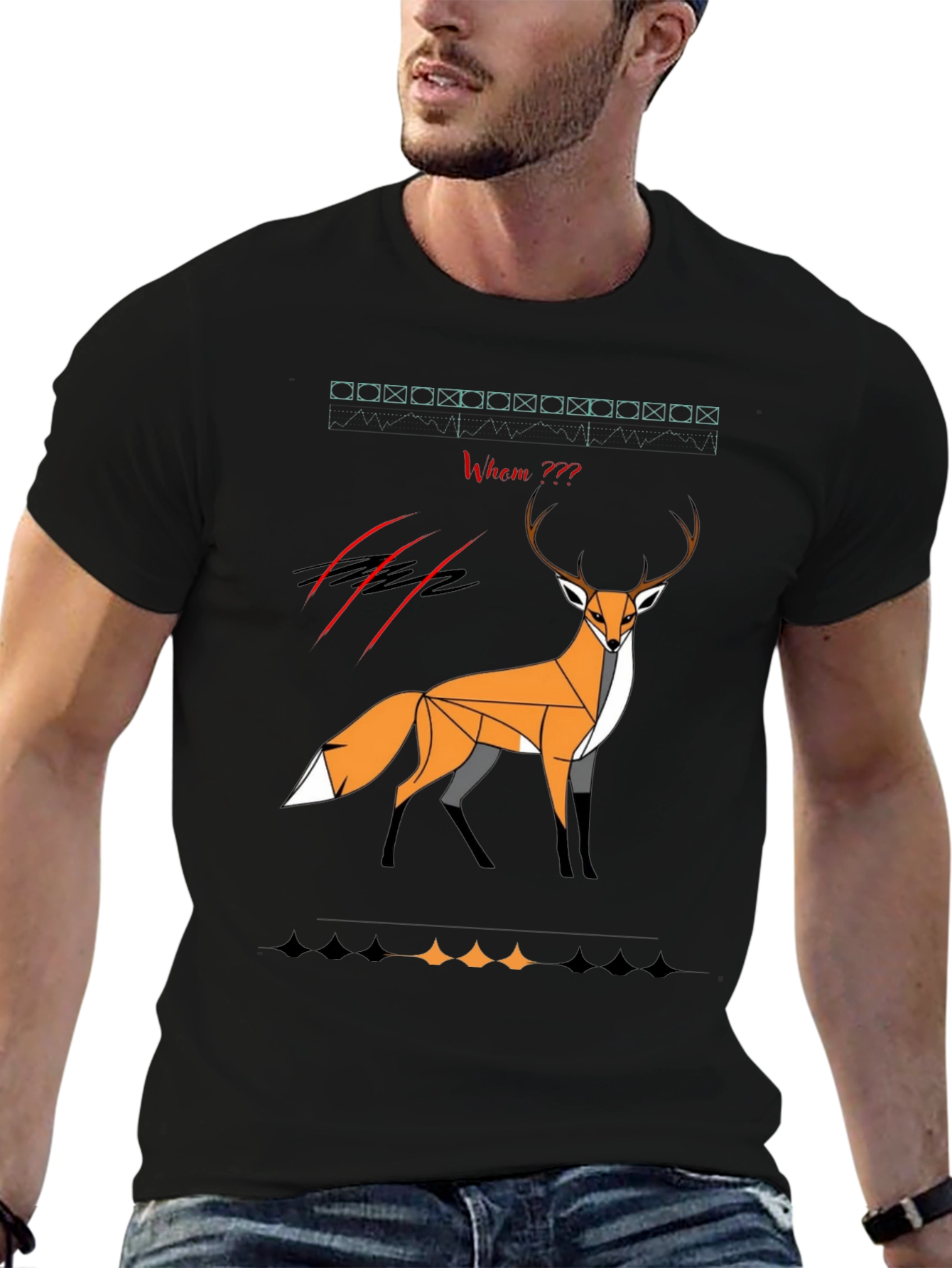 Geometric Fox Graphic Tee