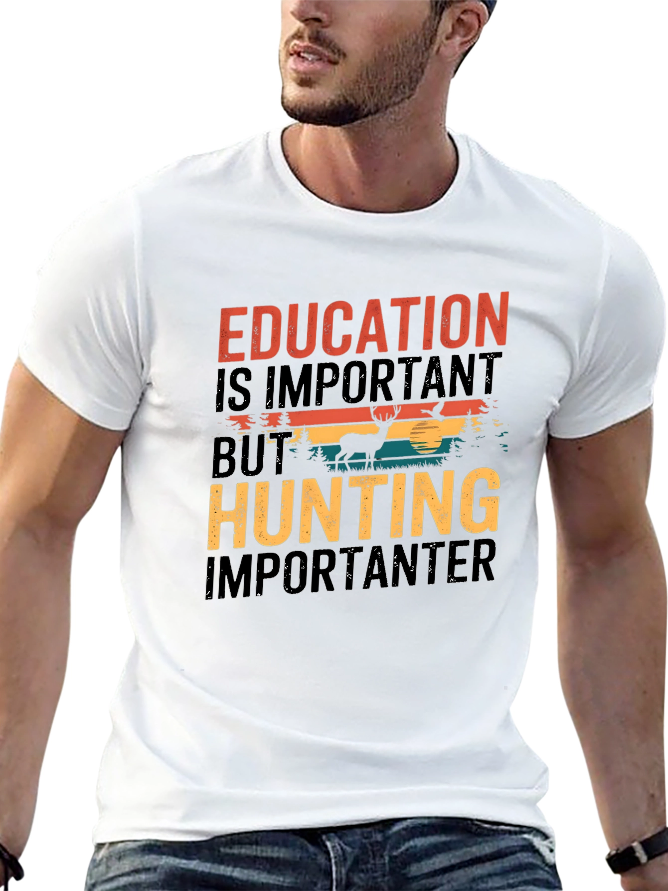 Hunting Lover T-Shirt Education Is Important T-Shirt