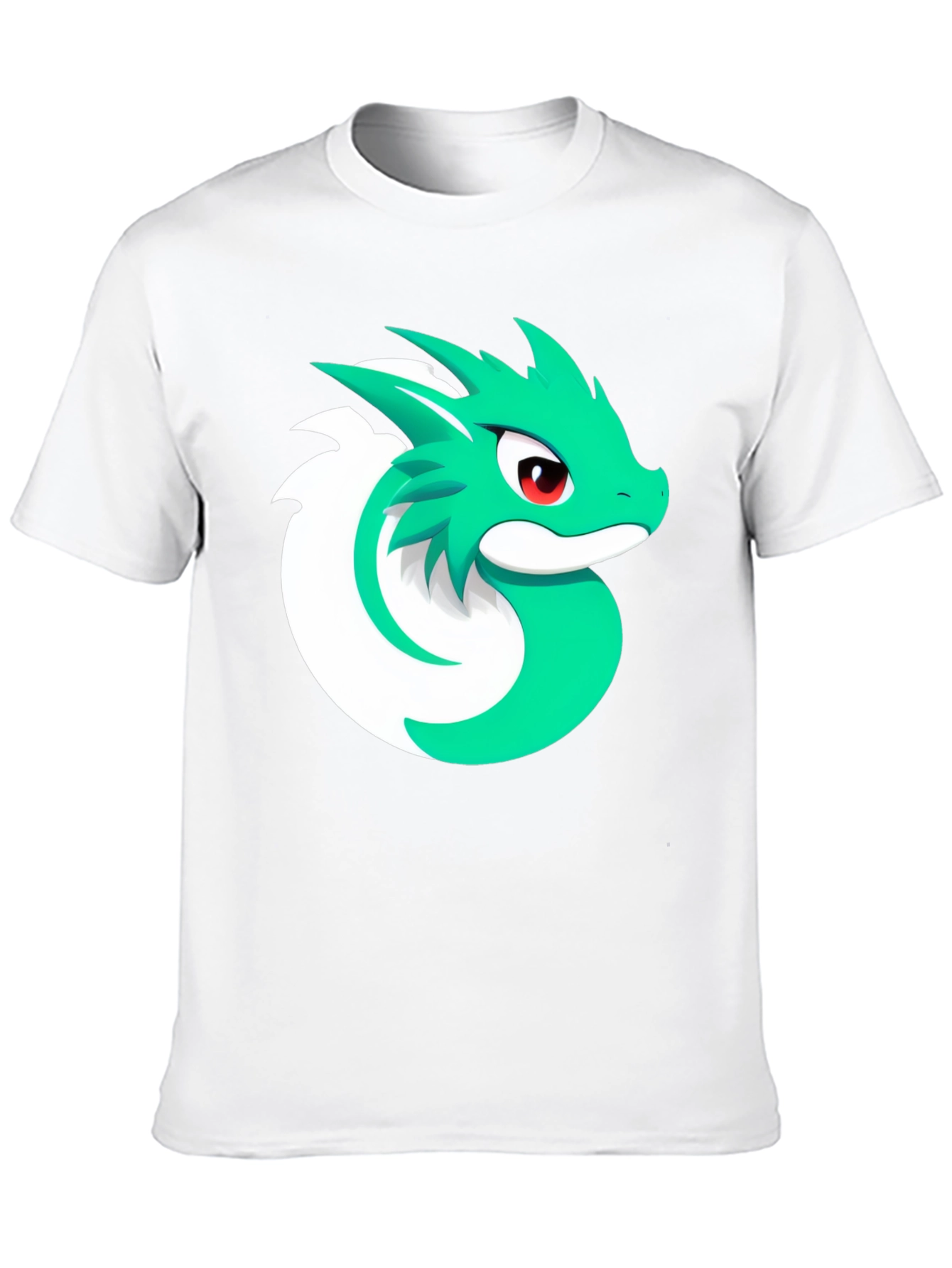 Cool Dragon Graphic Tee - Black Cotton Blend T-Shirt