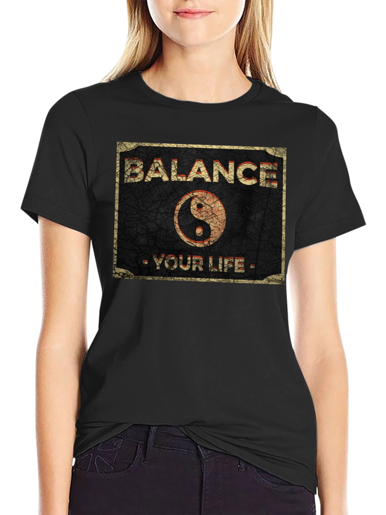 Balance Your Life Yin Yang Graphic T-Shirt