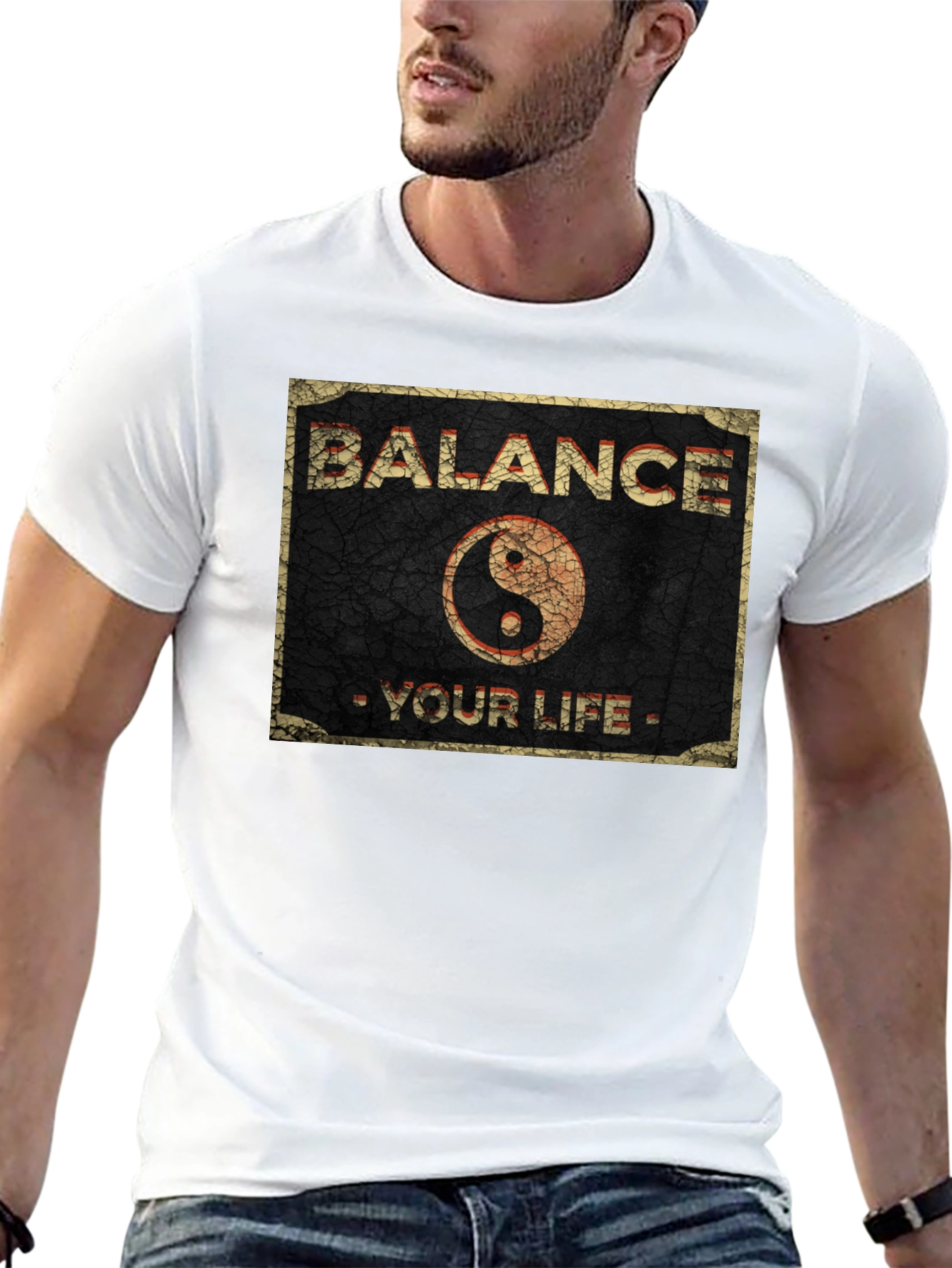 Balance Your Life Yin Yang Graphic T-Shirt