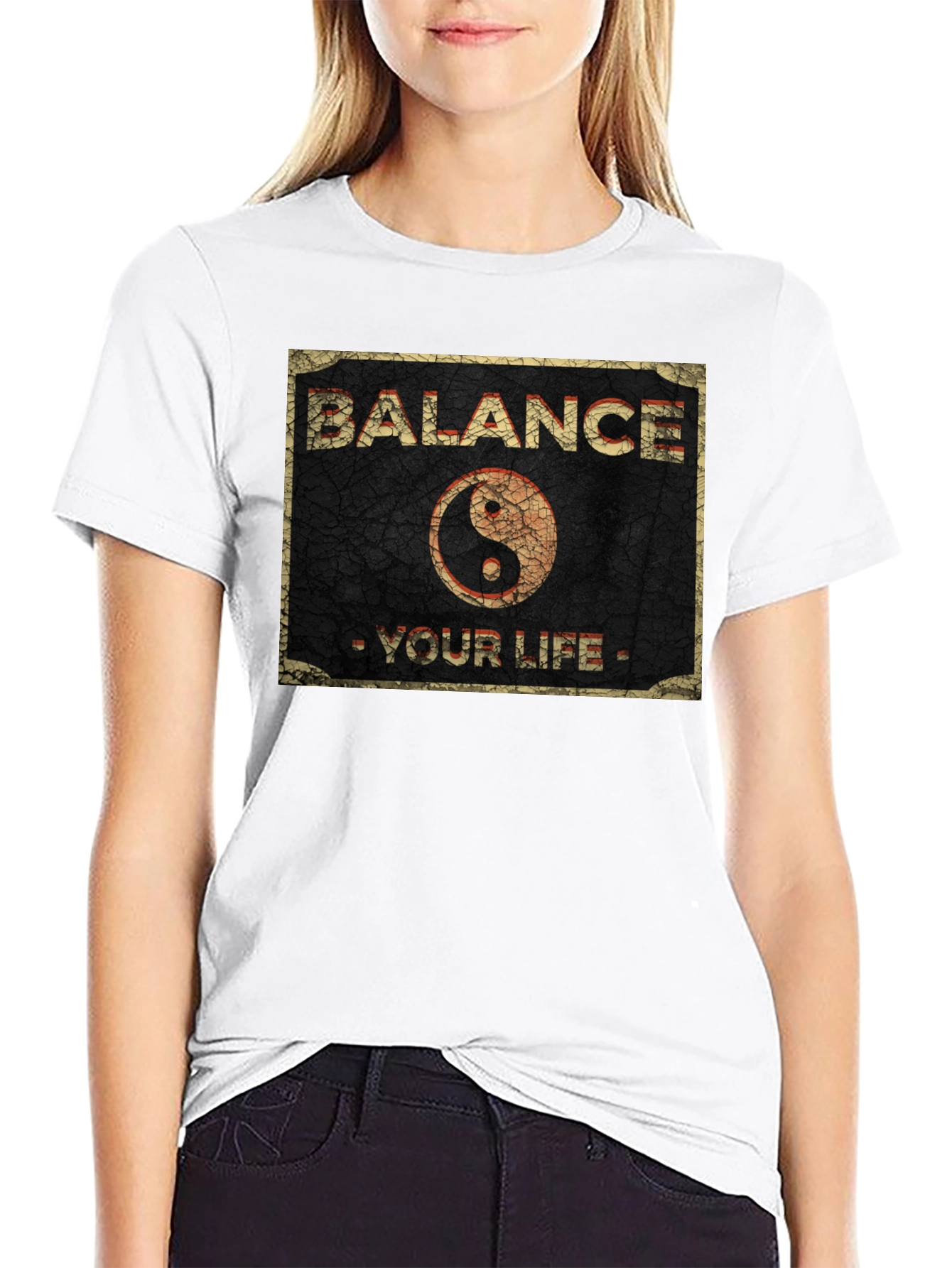Balance Your Life Yin Yang Graphic T-Shirt