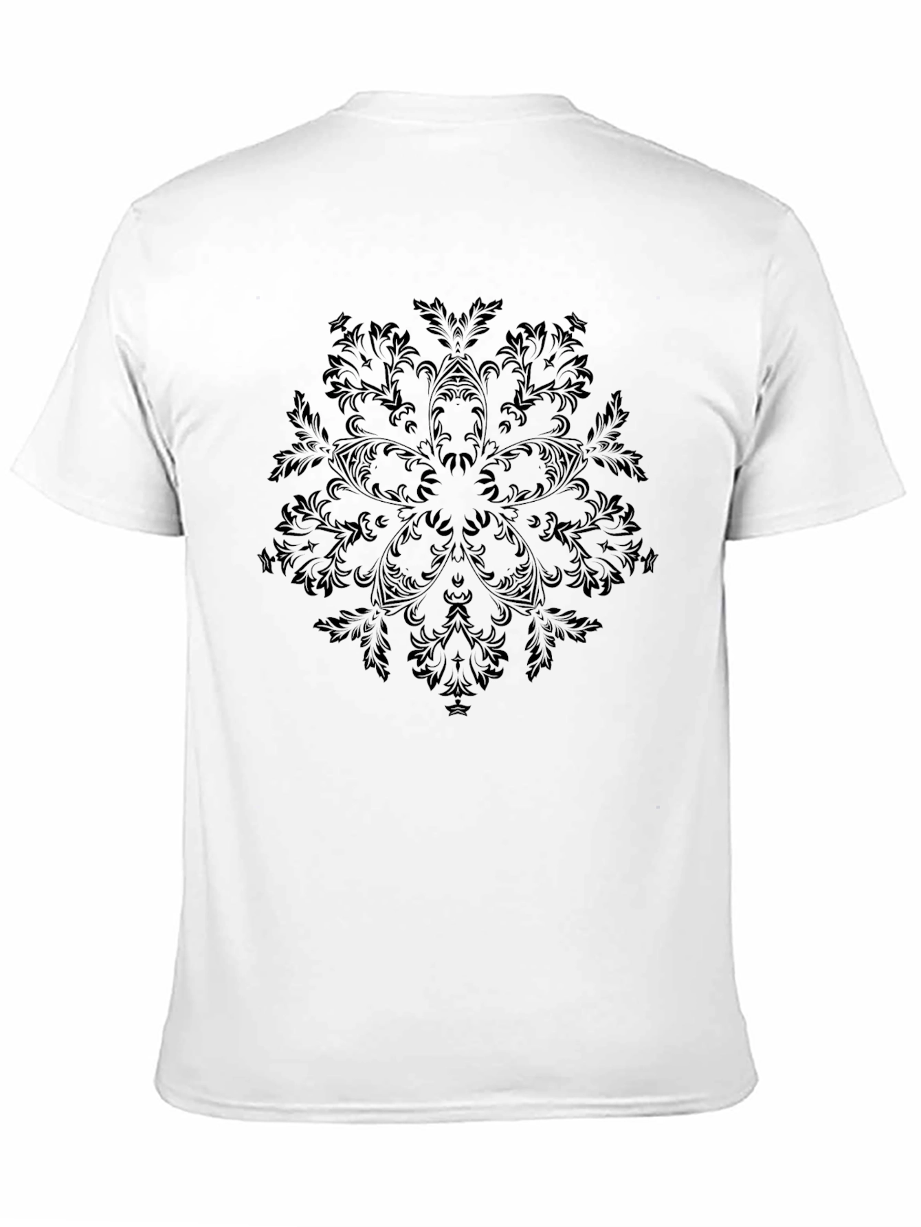 Elegant Black Mandala Graphic Tee - Stylish Casual Wear