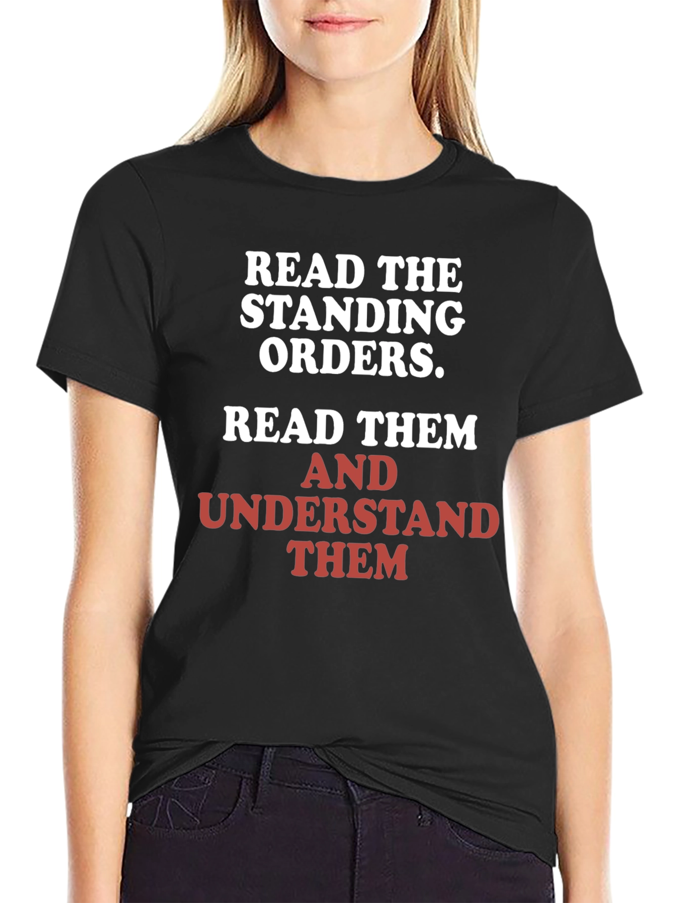 Read the Standing Orders Graphic Tee