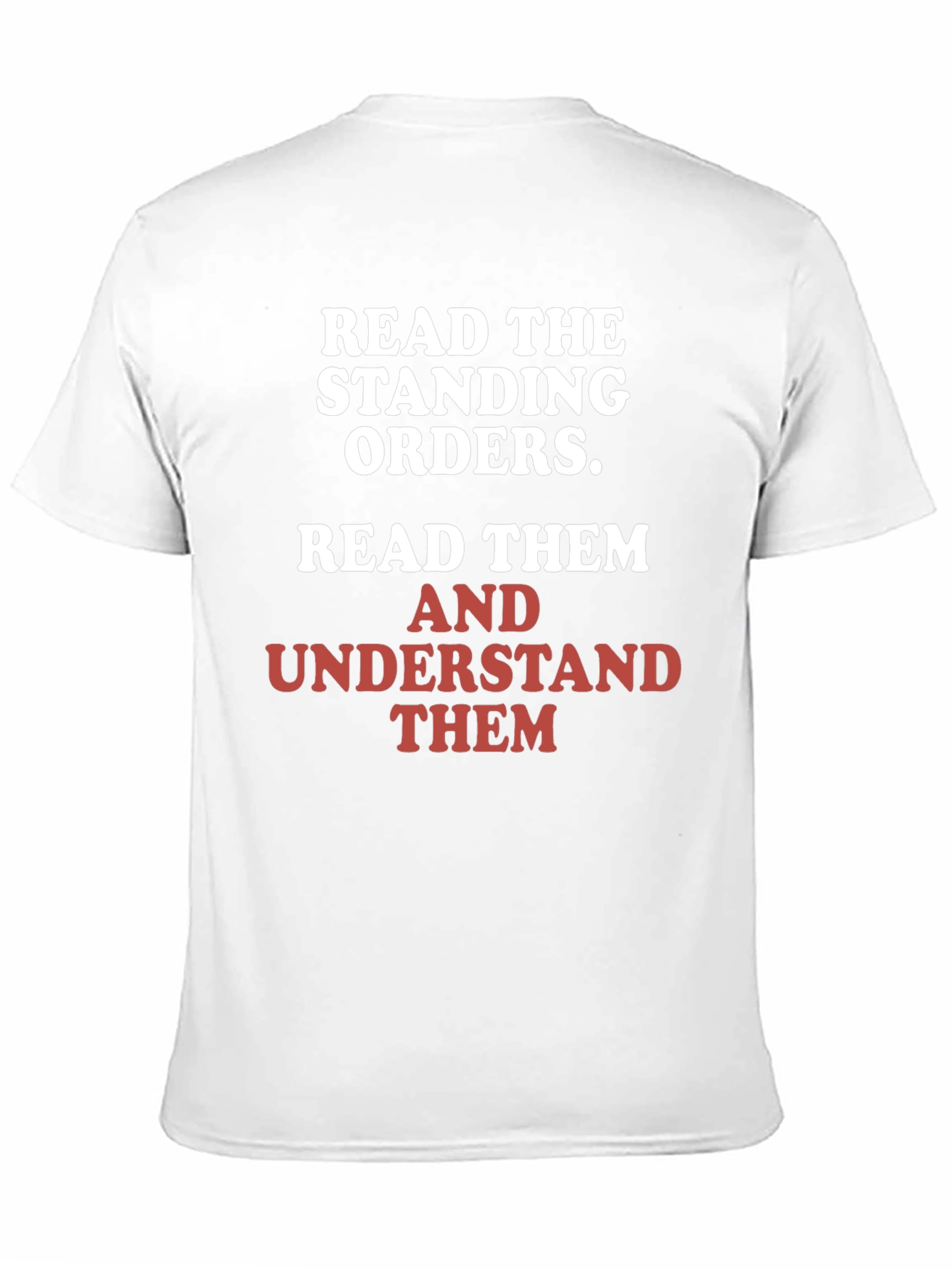 Read the Standing Orders Graphic Tee