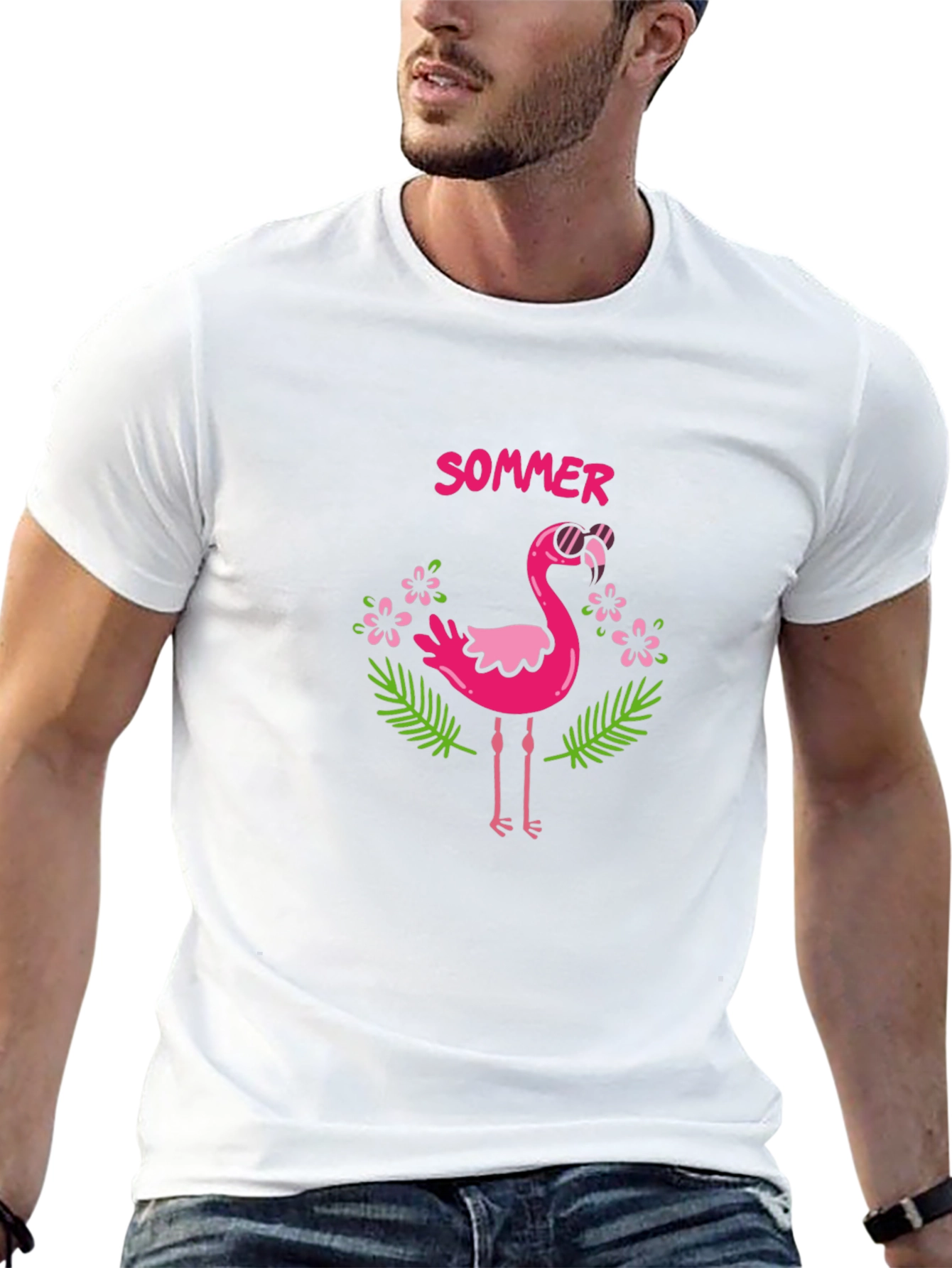 Summer Flamingo T-Shirt - Tropical Style