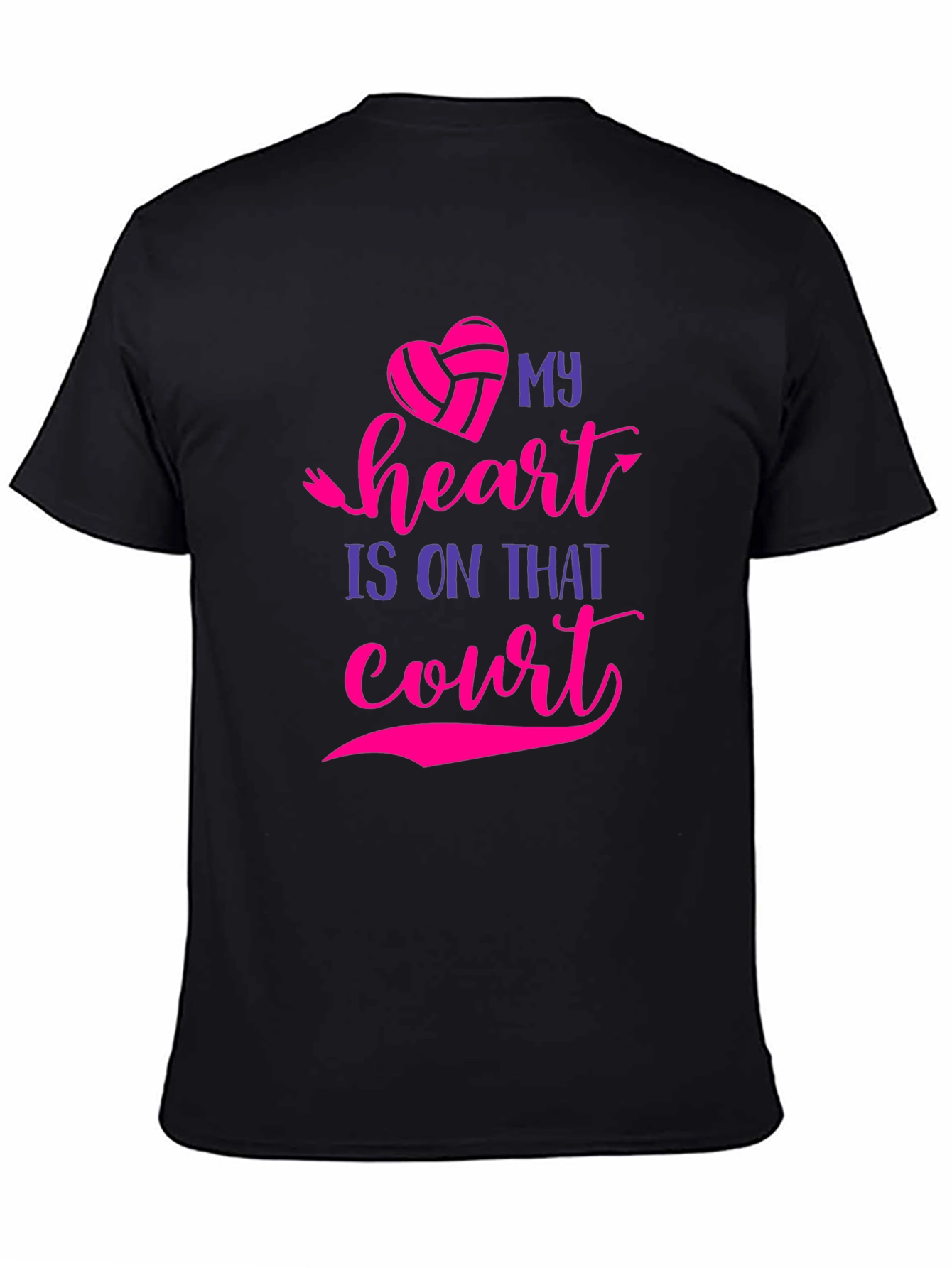 Volleyball Heart T-Shirt - Court Passion