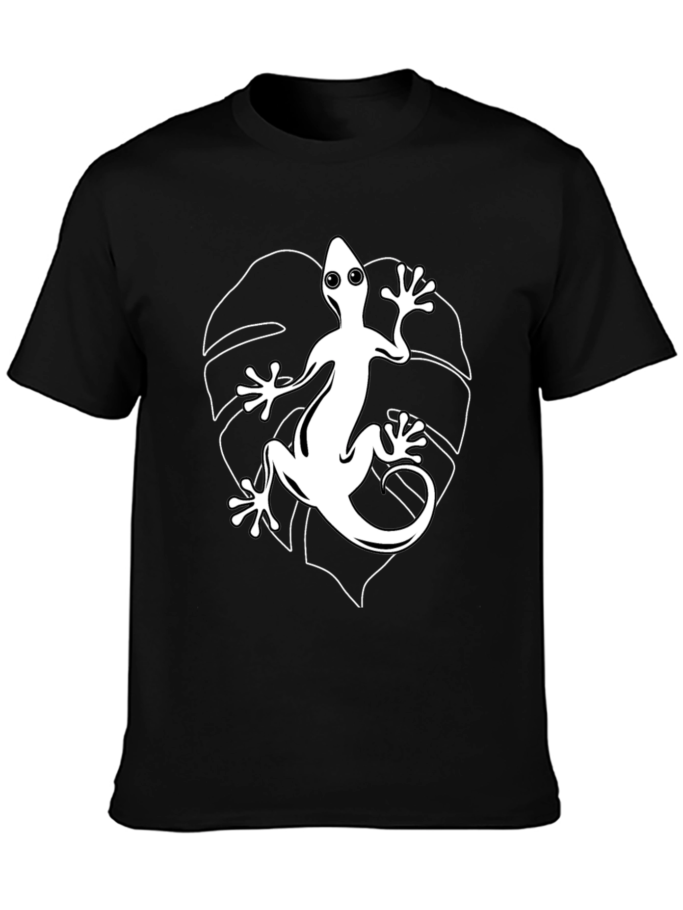 Lizard Graphic T-Shirt - Stylish Black Tee