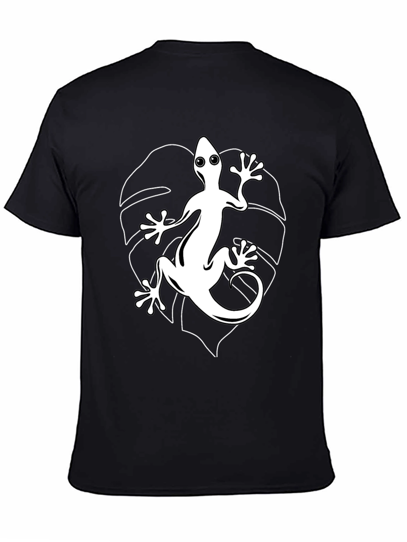 Lizard Graphic T-Shirt - Stylish Black Tee