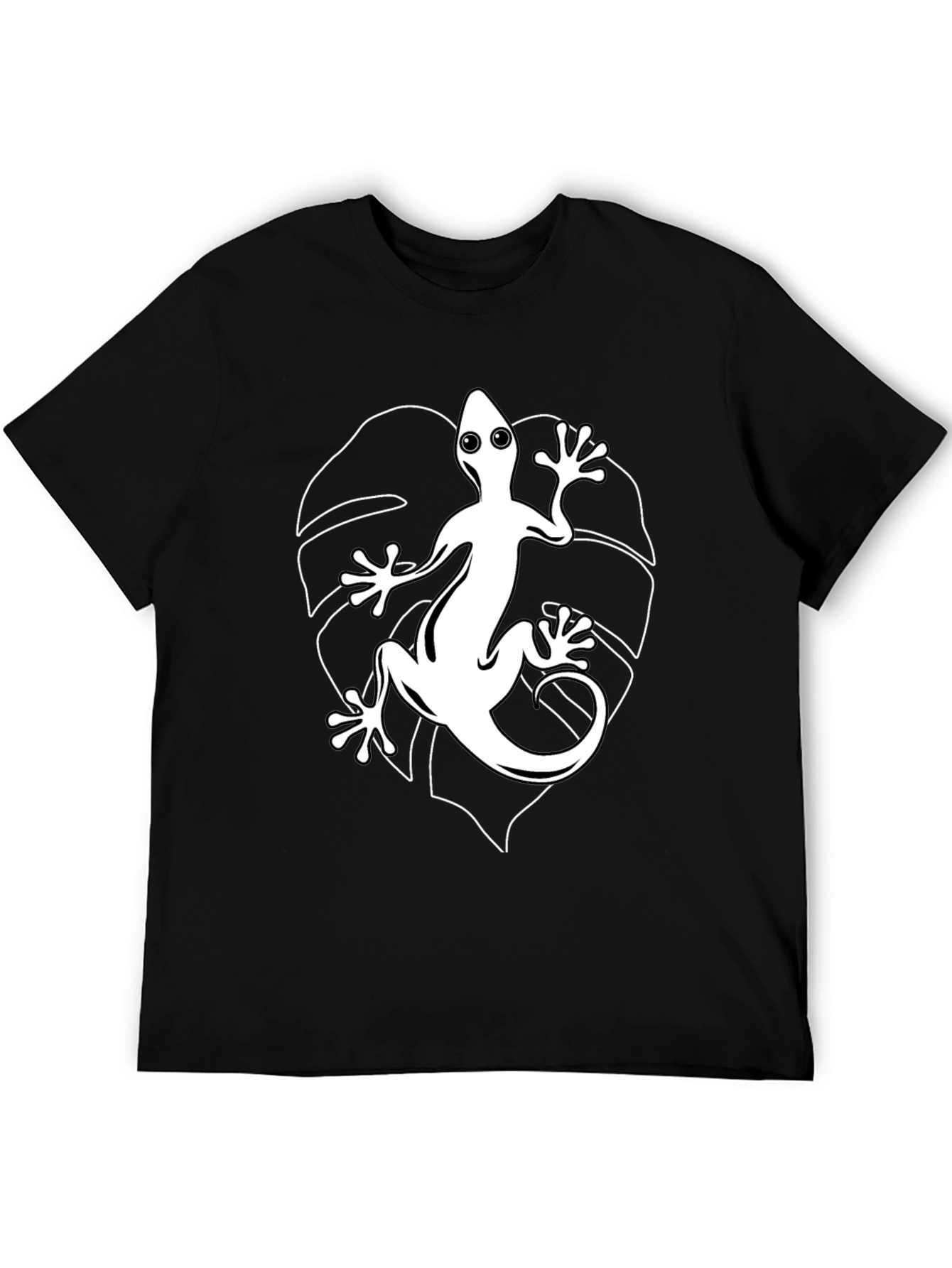 Lizard Graphic T-Shirt - Stylish Black Tee