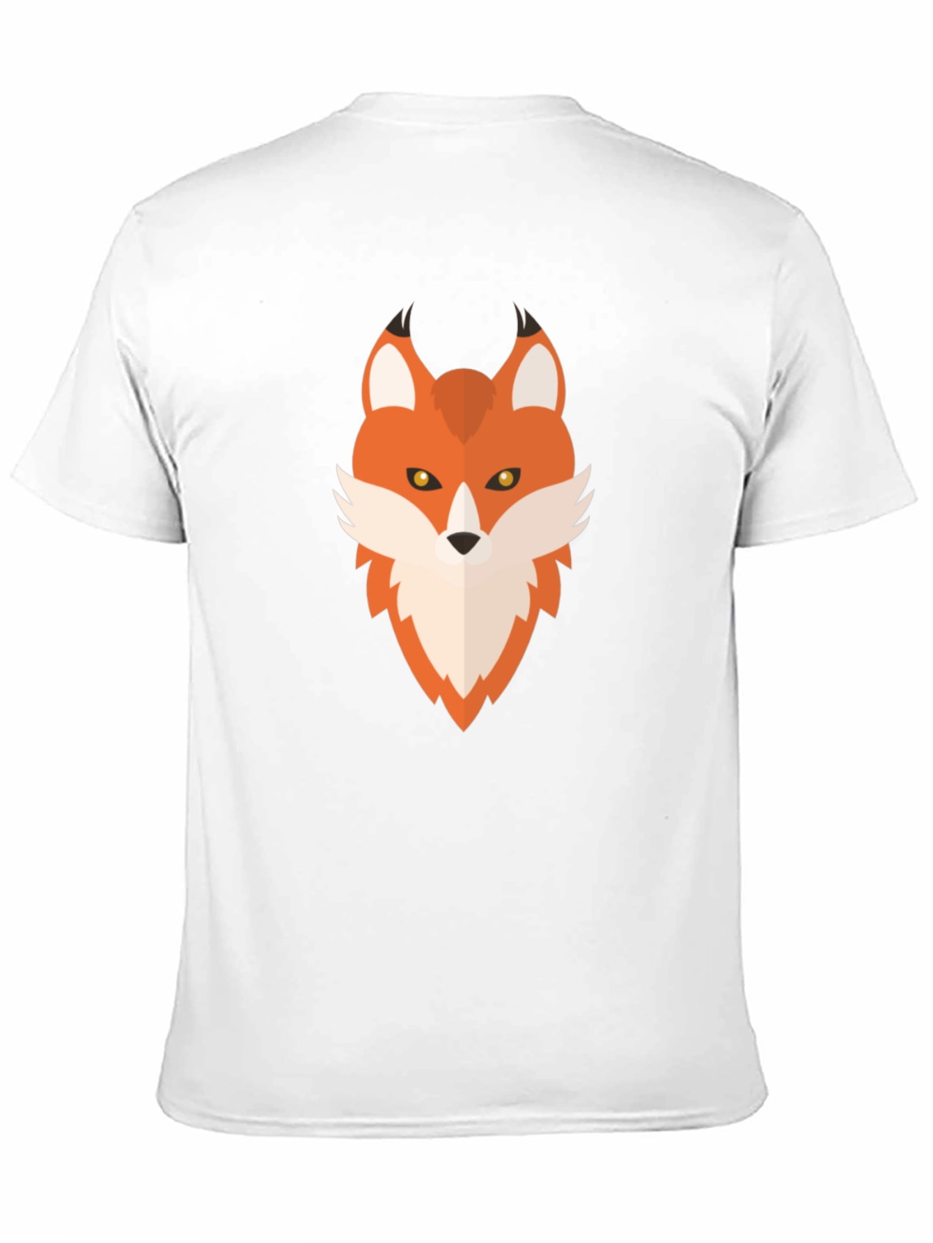 Geometric Fox Graphic Tee - Mens Black T-Shirt